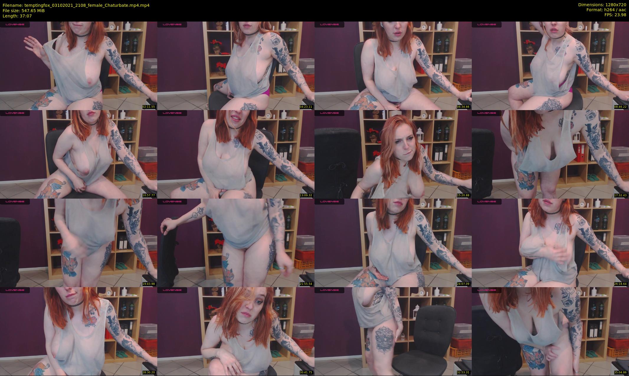 temptingfox — 38 minute Chaturbate female cam show recording, 720p, Oct 3, 2021
