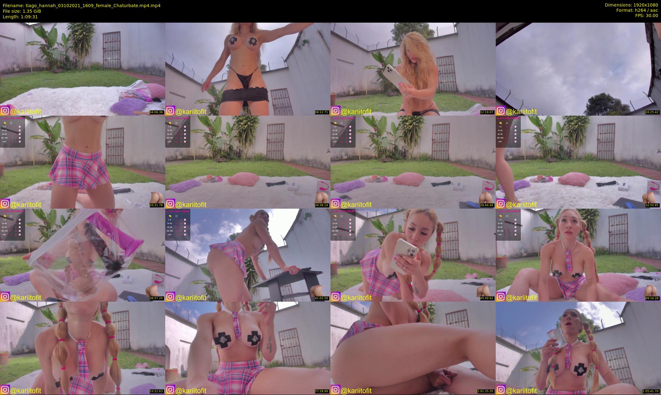 tiago_hannah — 70 minute Chaturbate couple cam show recording, 1080p, Oct 3, 2021