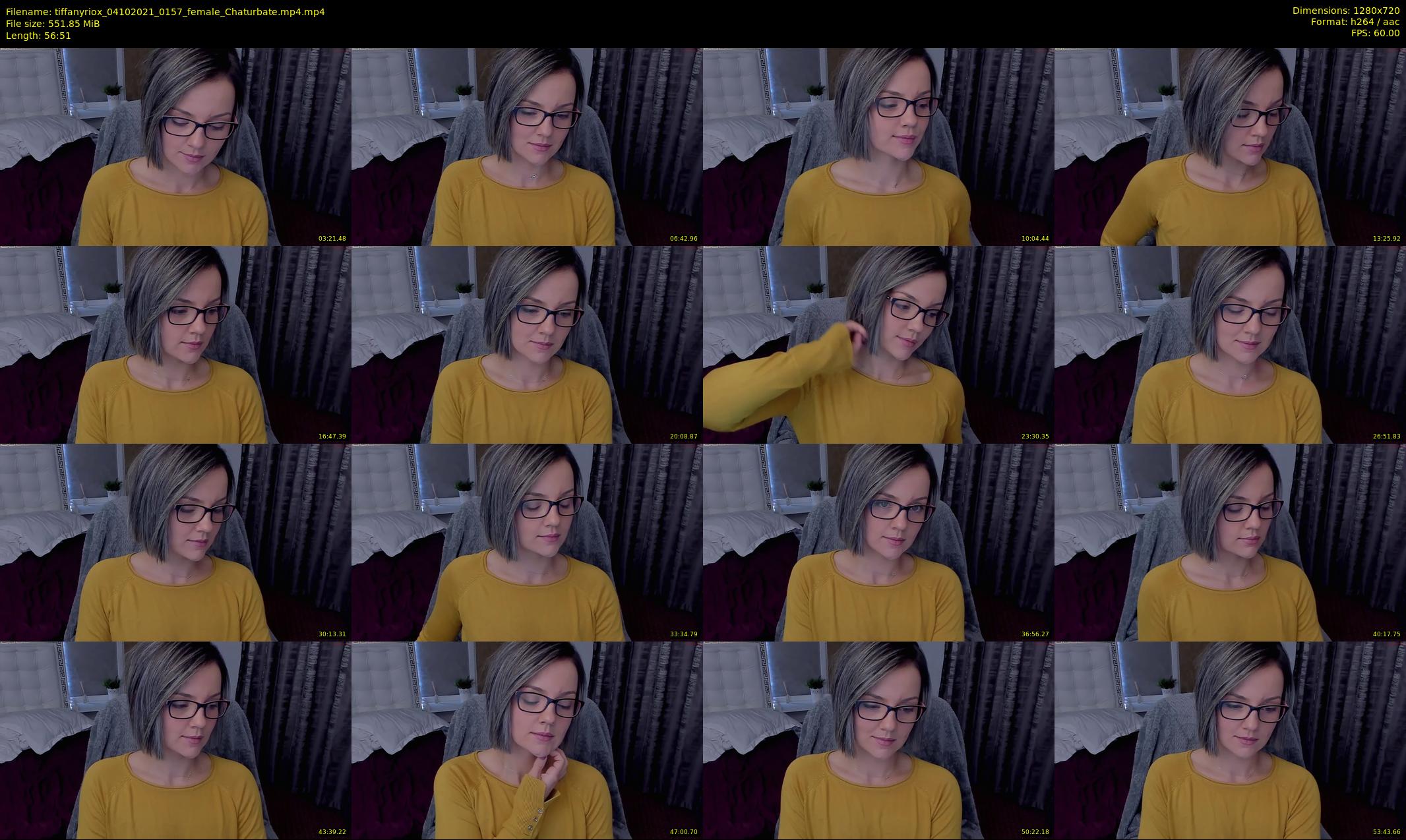 tiffanyriox — 57 minute Chaturbate female cam show recording, 720p, Oct 4, 2021