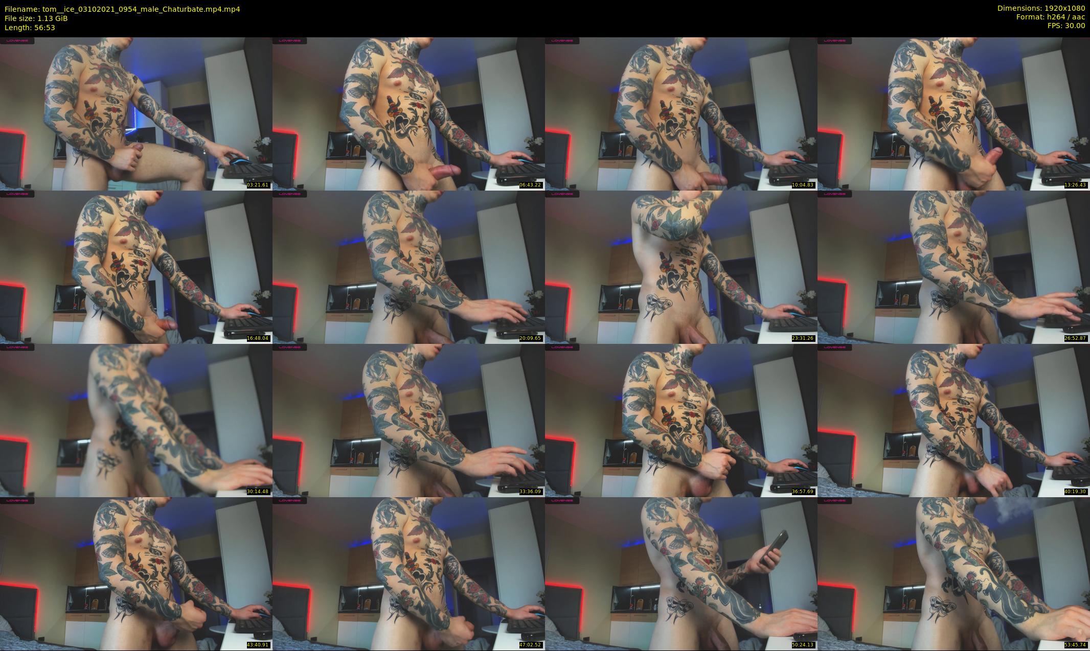 tom__ice — 57 minute Chaturbate male cam show recording, 1080p, Oct 3, 2021