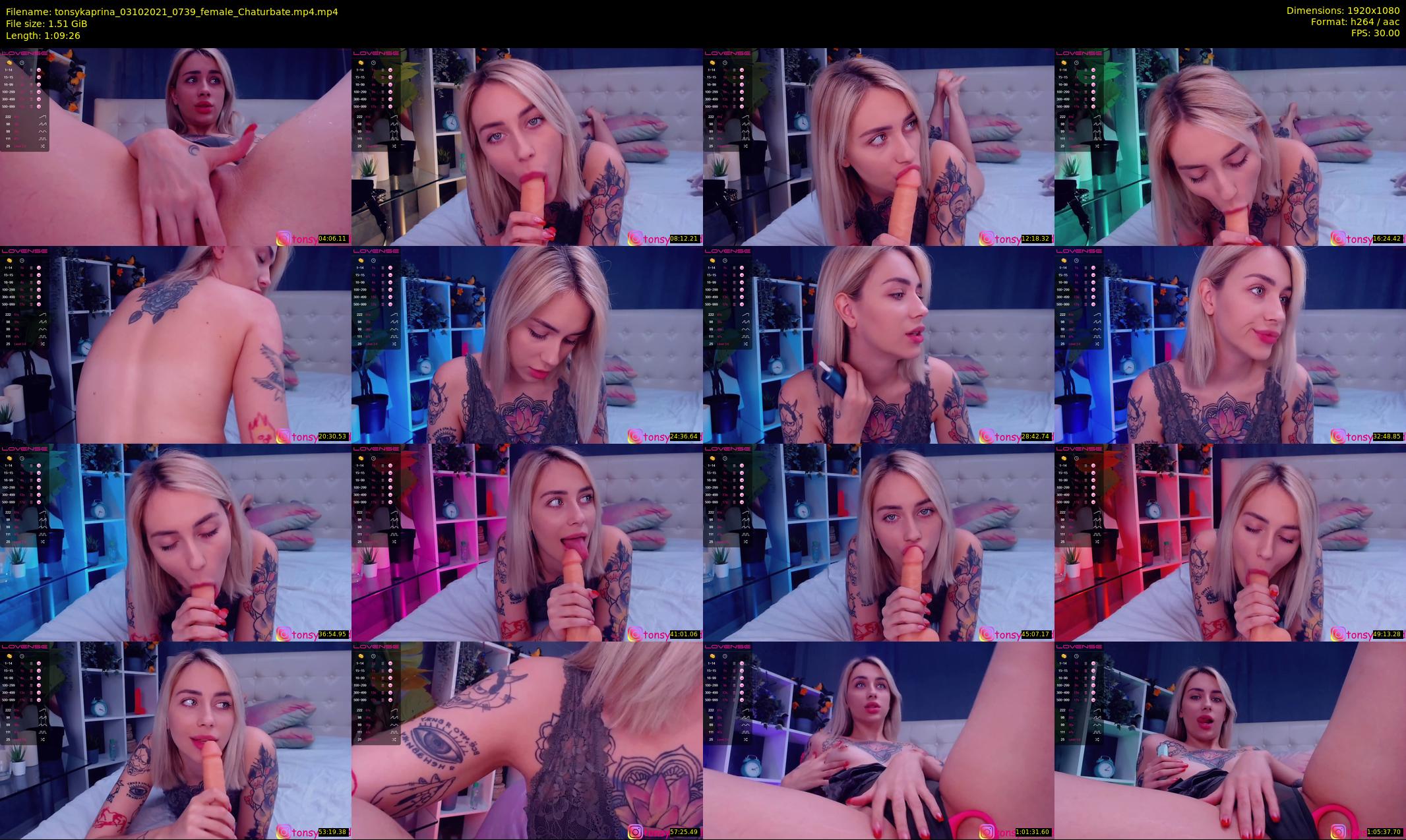 tonsykaprina — 70 minute Chaturbate couple cam show recording, 1080p, Oct 3, 2021