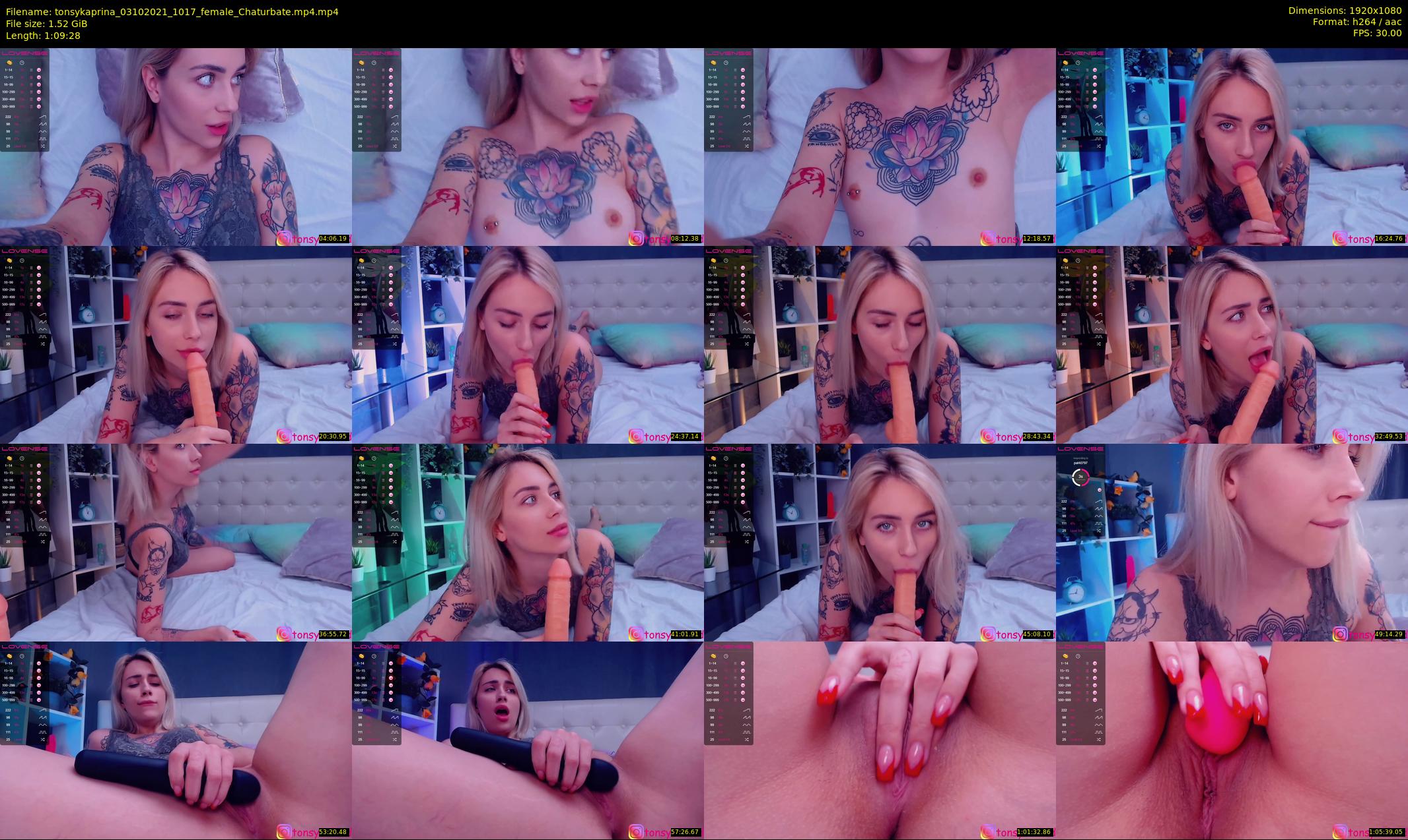 tonsykaprina — 70 minute Chaturbate couple cam show recording, 1080p, Oct 3, 2021