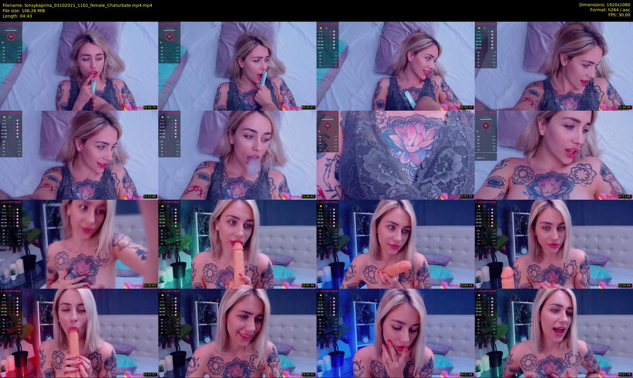 tonsykaprina — 5 minute Chaturbate couple cam show recording, 1080p, Oct 3, 2021