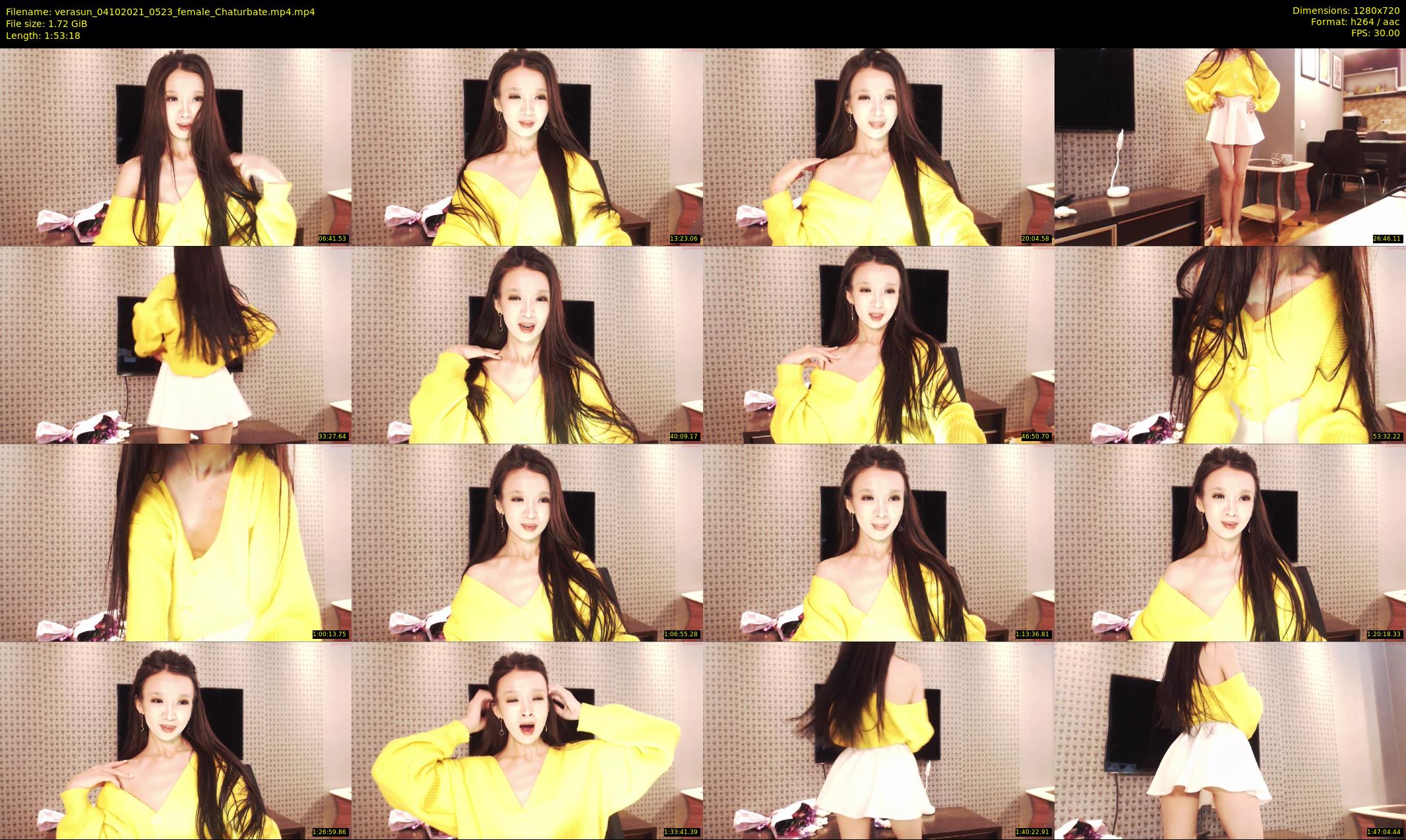 verasun — 114 minute Chaturbate female cam show recording, 720p, Oct 4, 2021