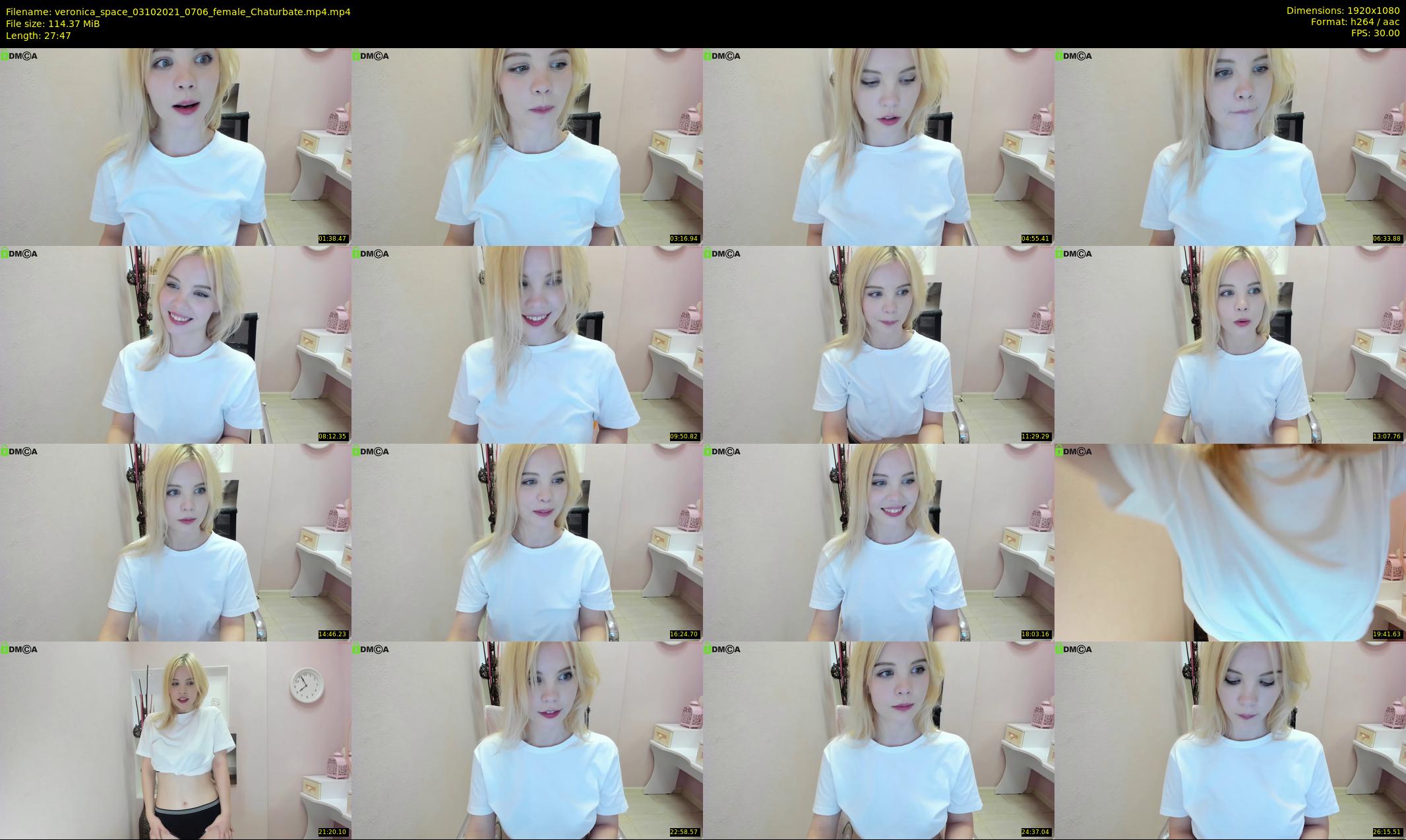 veronica_space — 28 minute Chaturbate female cam show recording, 1080p, Oct 3, 2021