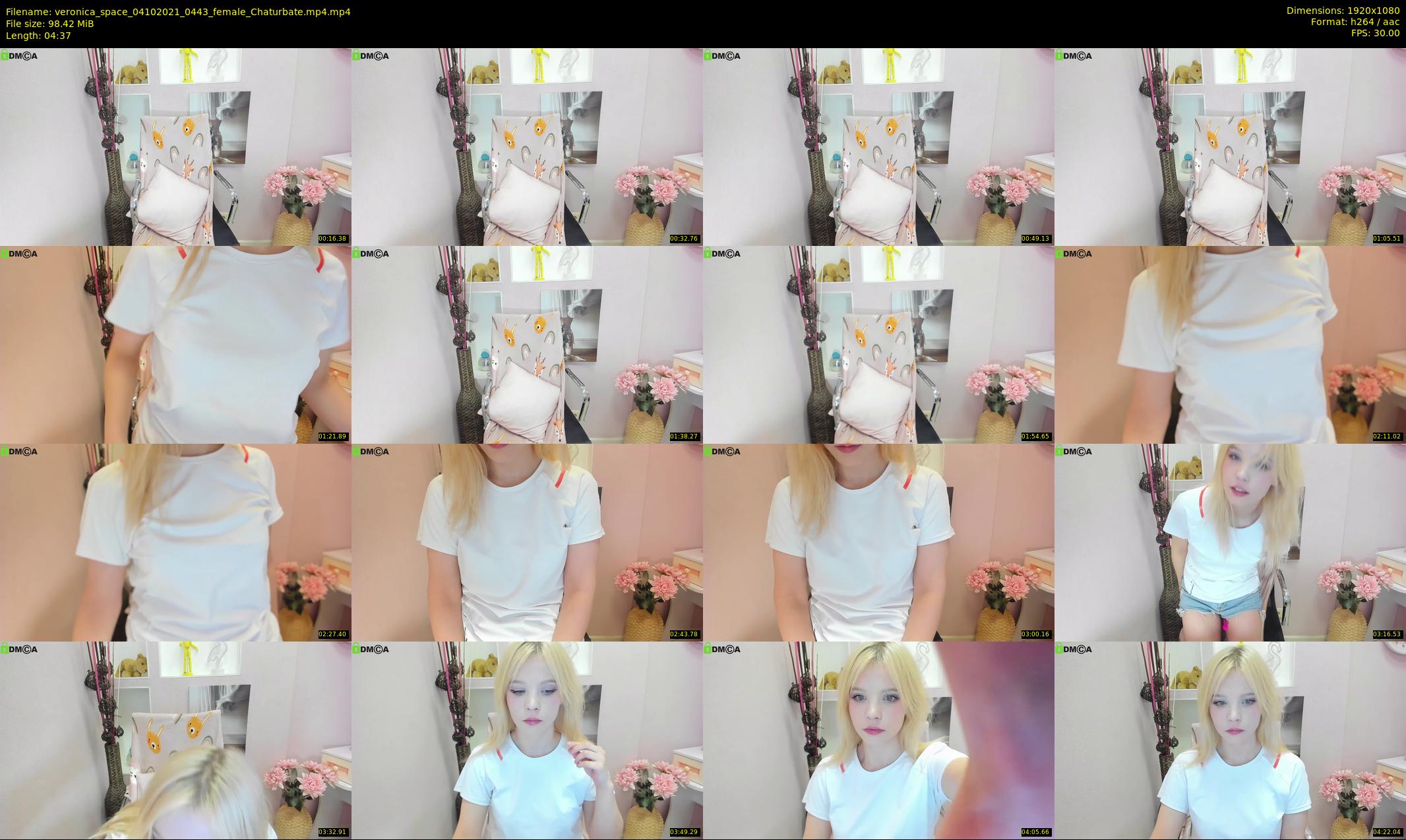 veronica_space — 5 minute Chaturbate female cam show recording, 1080p, Oct 4, 2021
