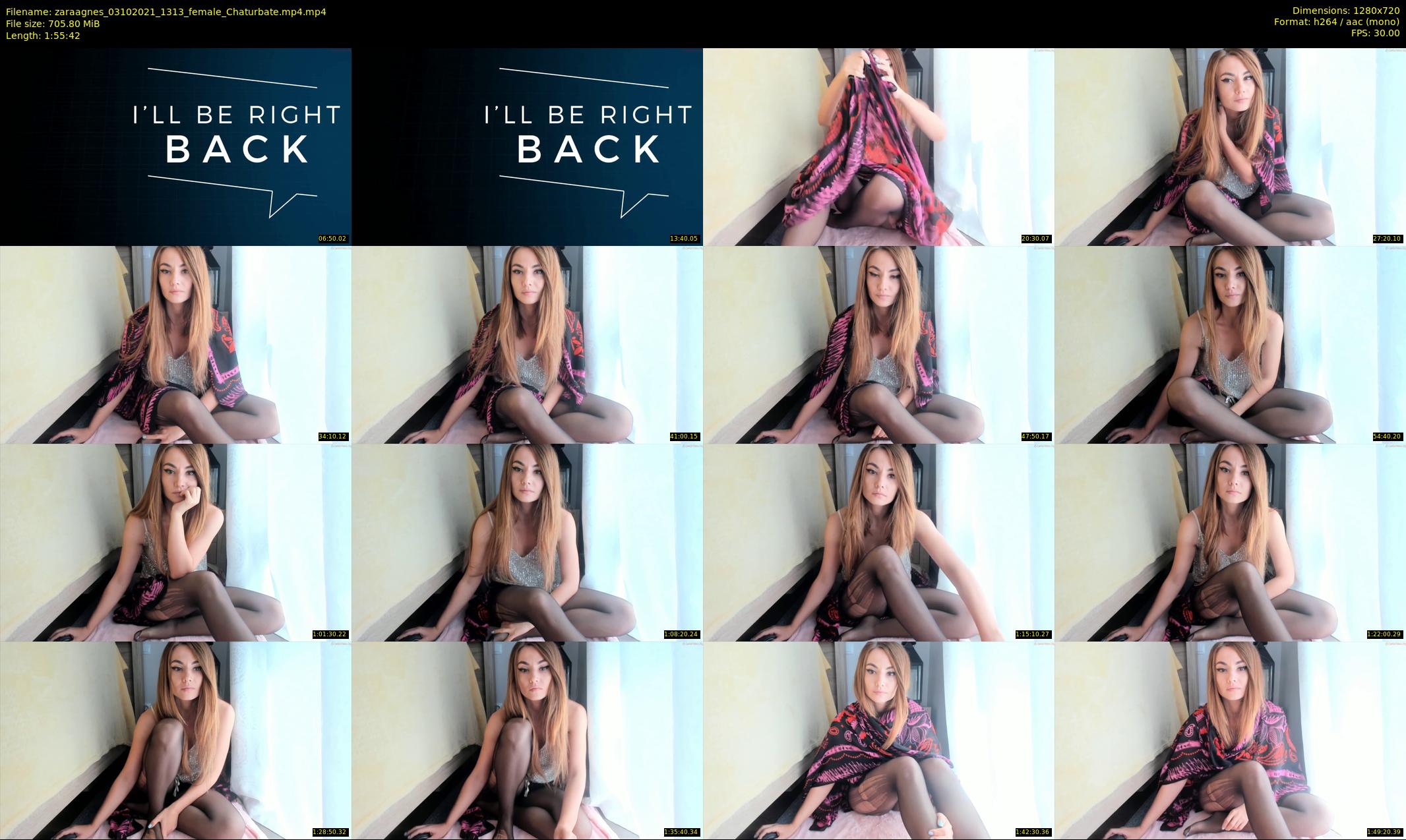 zaraagnes — 116 minute Chaturbate female cam show recording, 720p, Oct 3, 2021