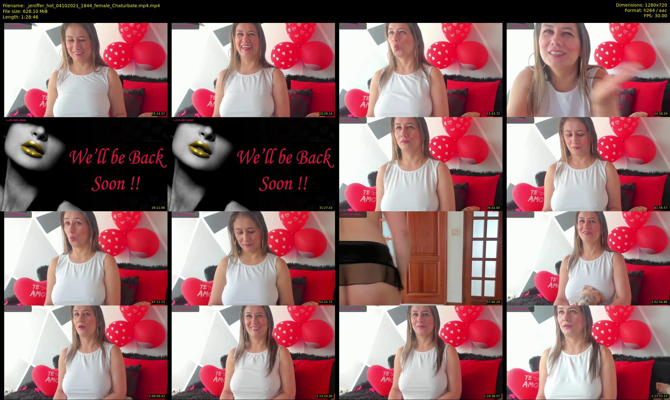_jeniffer_hot — 89 minute Chaturbate female cam show recording, 720p, Oct 4, 2021