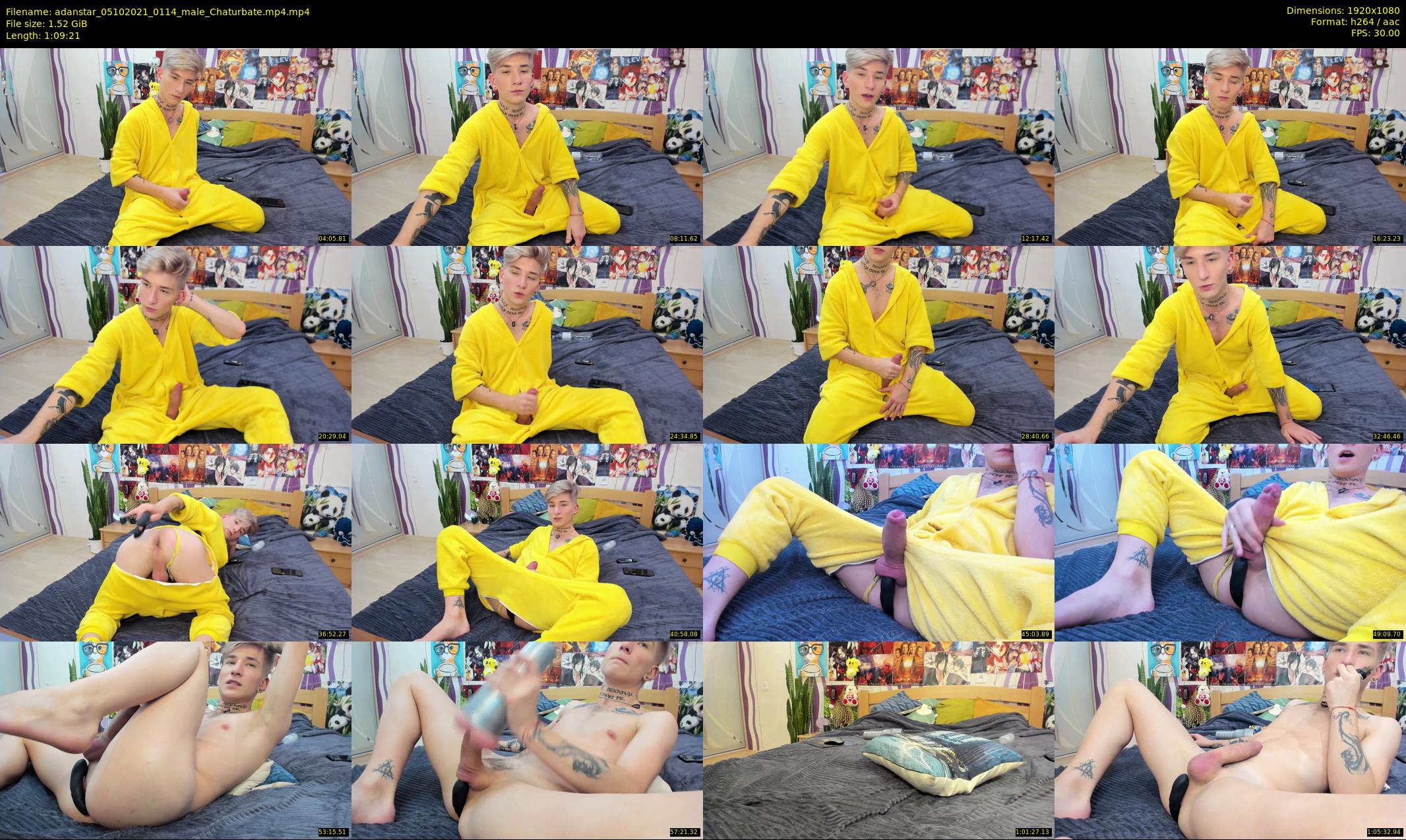 adanstar — 70 minute Chaturbate male cam show recording, 1080p, Oct 5, 2021