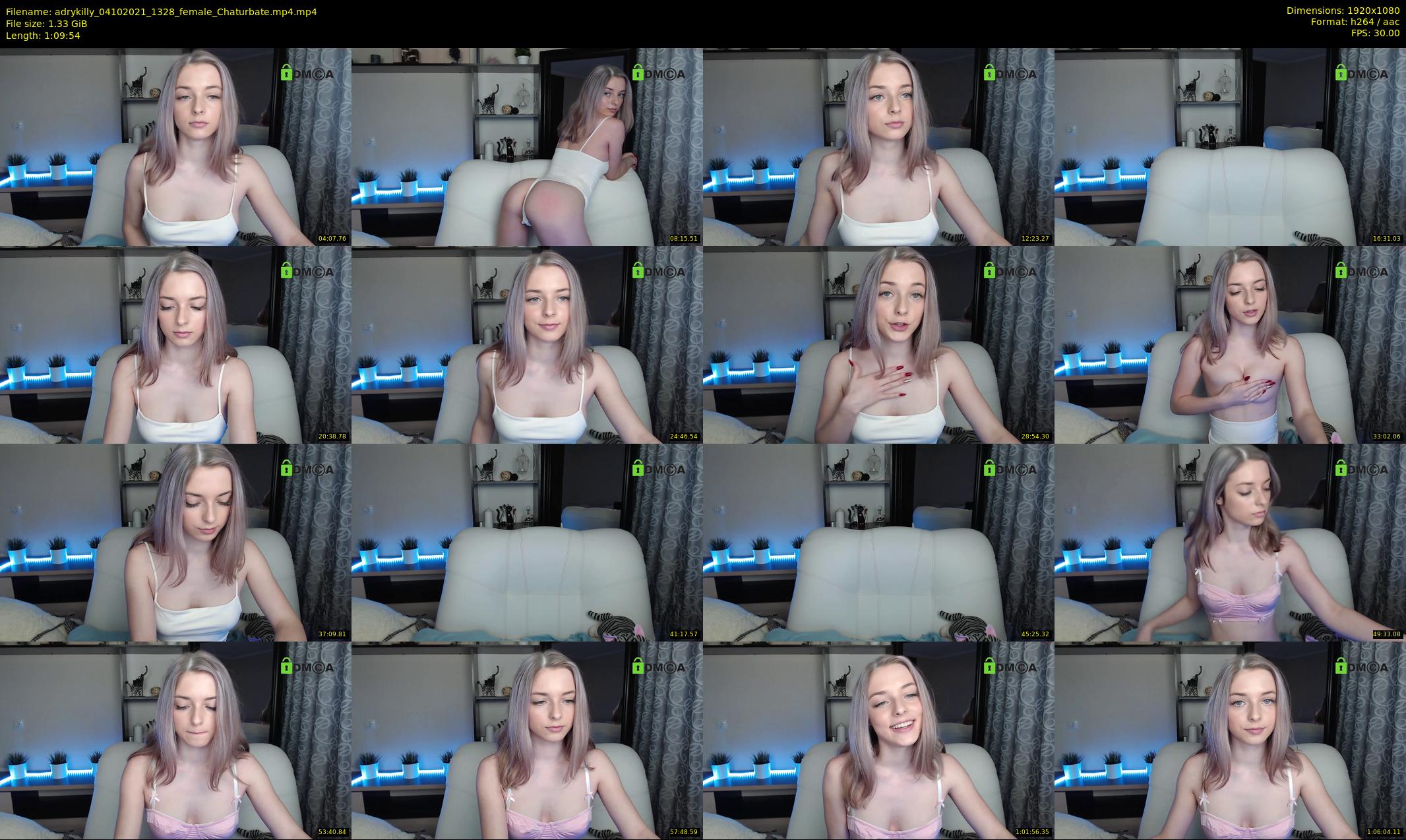 adrykilly — 70 minute Chaturbate female cam show recording, 1080p, Oct 4, 2021