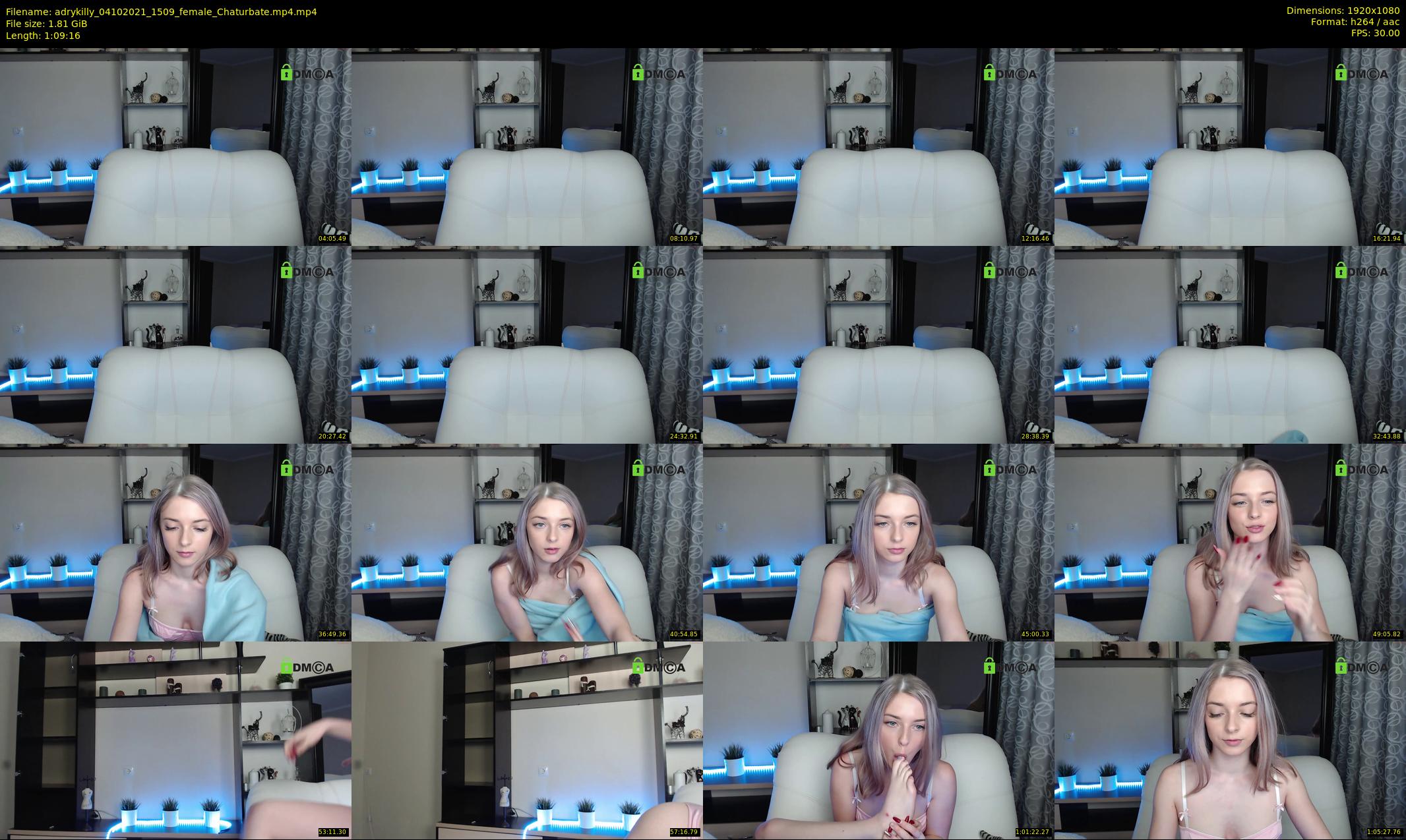 adrykilly — 70 minute Chaturbate female cam show recording, 1080p, Oct 4, 2021