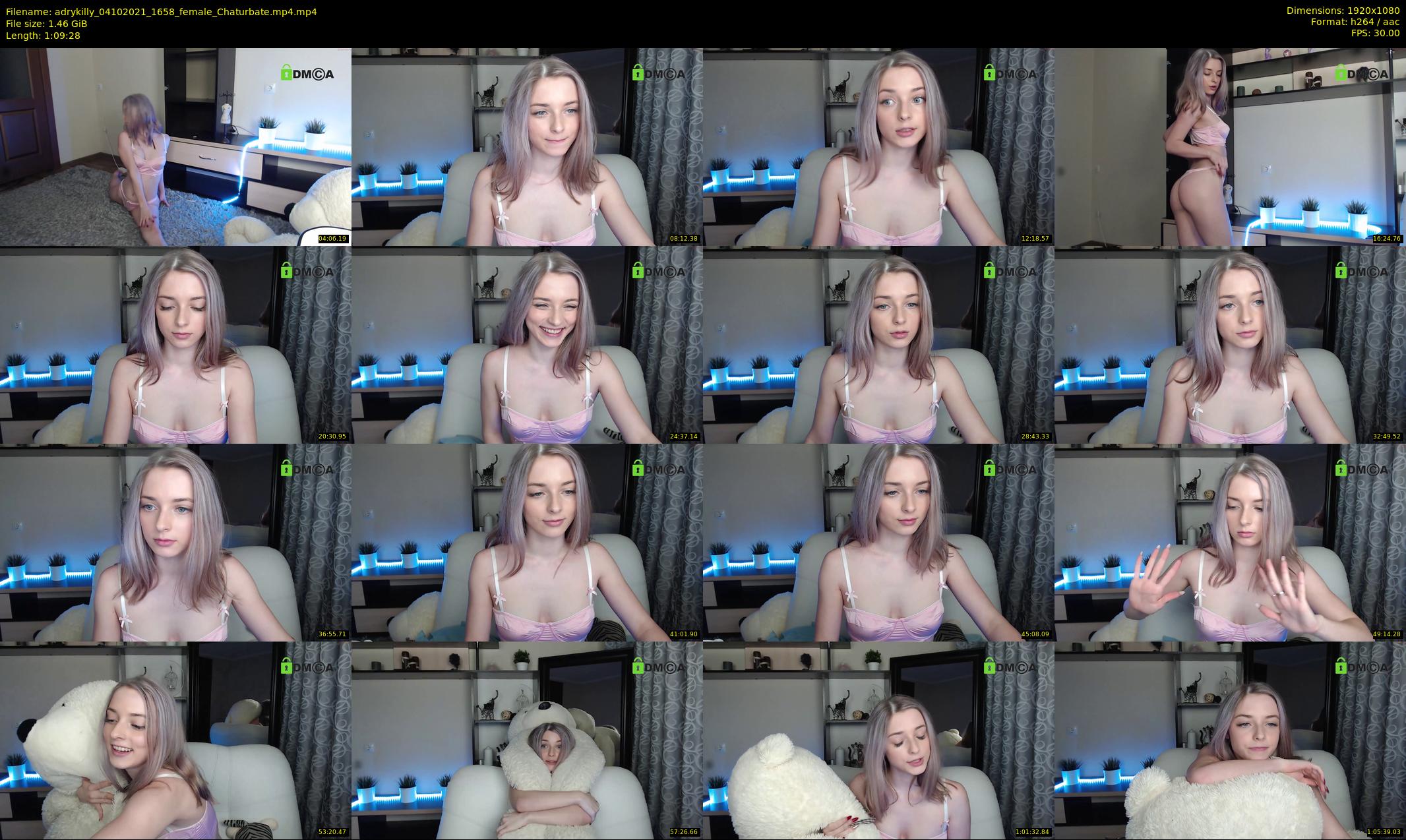 adrykilly — 70 minute Chaturbate female cam show recording, 1080p, Oct 4, 2021