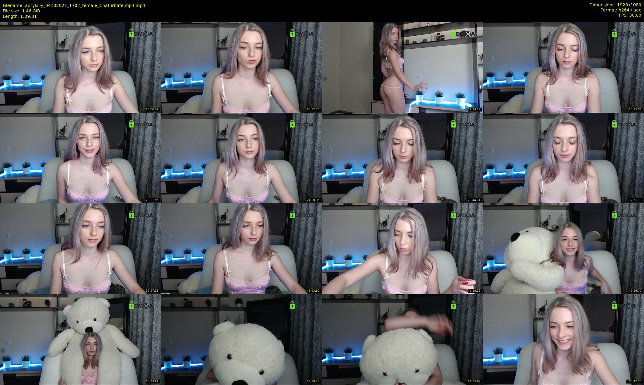 adrykilly — 70 minute Chaturbate female cam show recording, 1080p, Oct 4, 2021