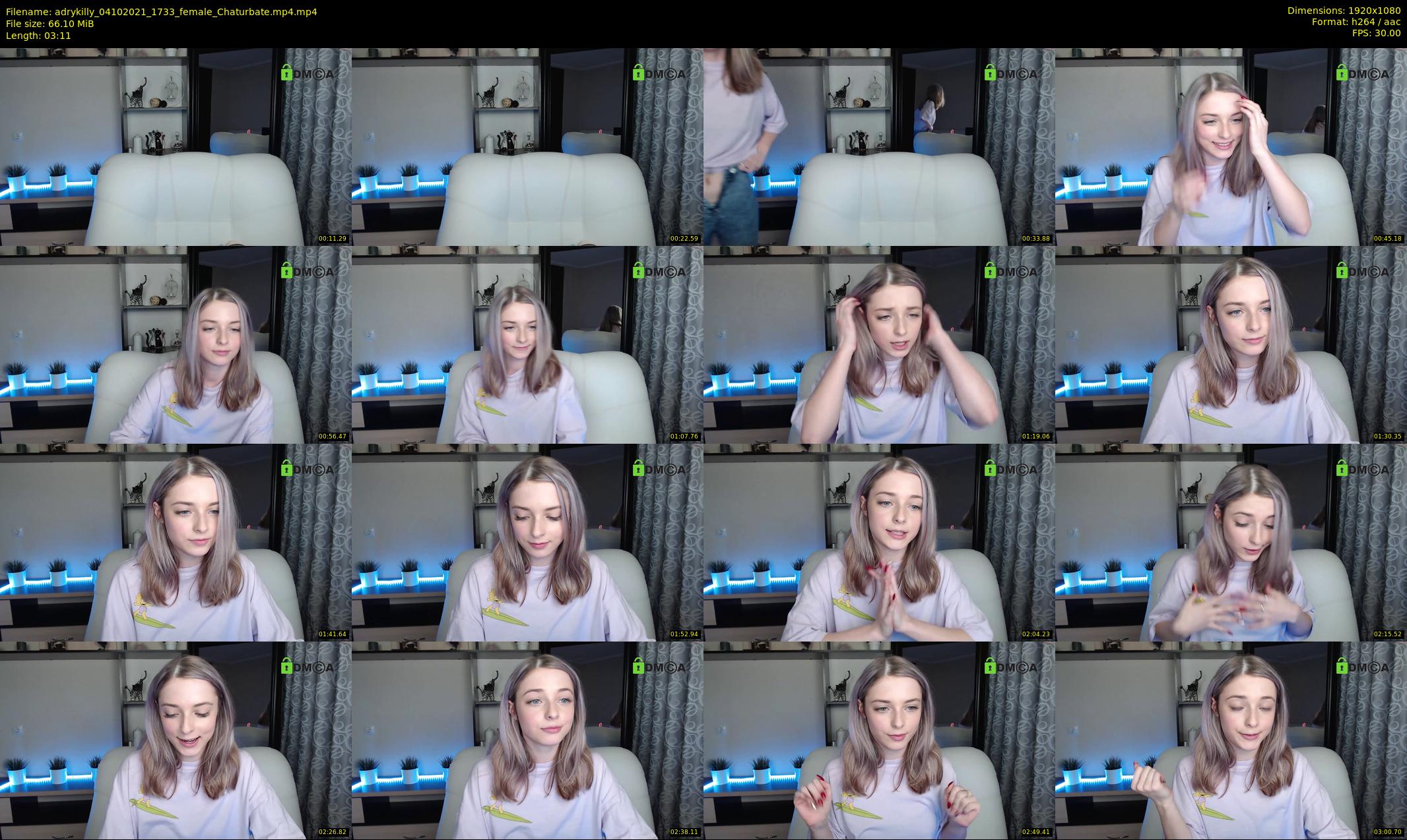 adrykilly — 4 minute Chaturbate female cam show recording, 1080p, Oct 4, 2021