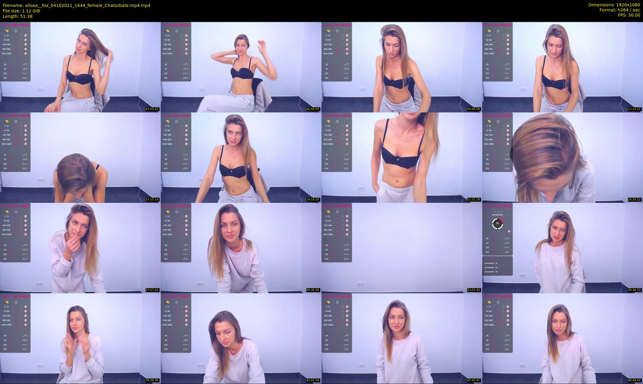 alisaa__fox — 52 minute Chaturbate female cam show recording, 1080p, Oct 4, 2021