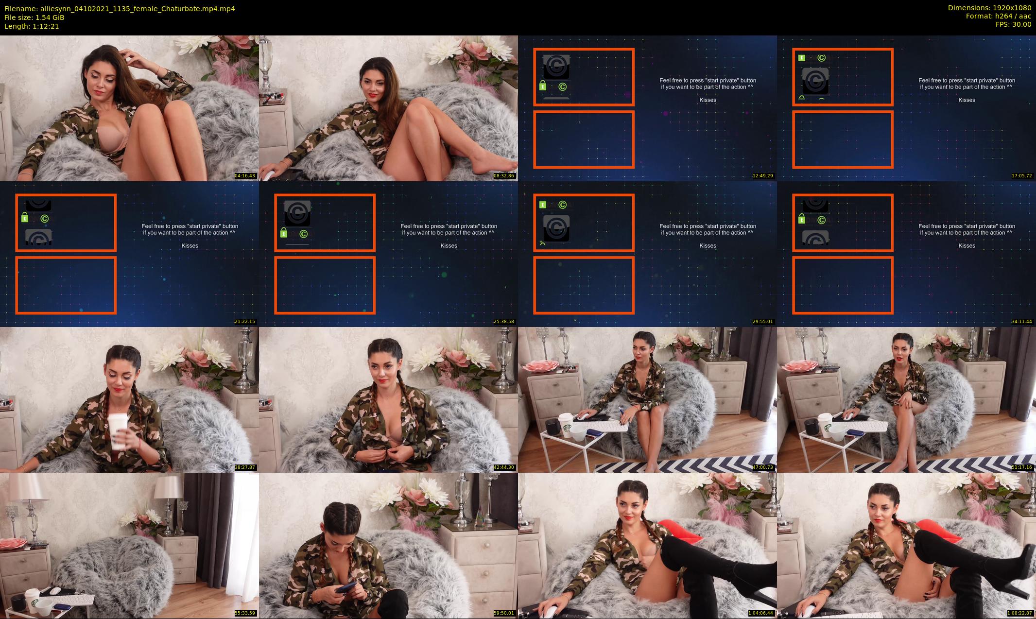 alliesynn — 73 minute Chaturbate female cam show recording, 1080p, Oct 4, 2021