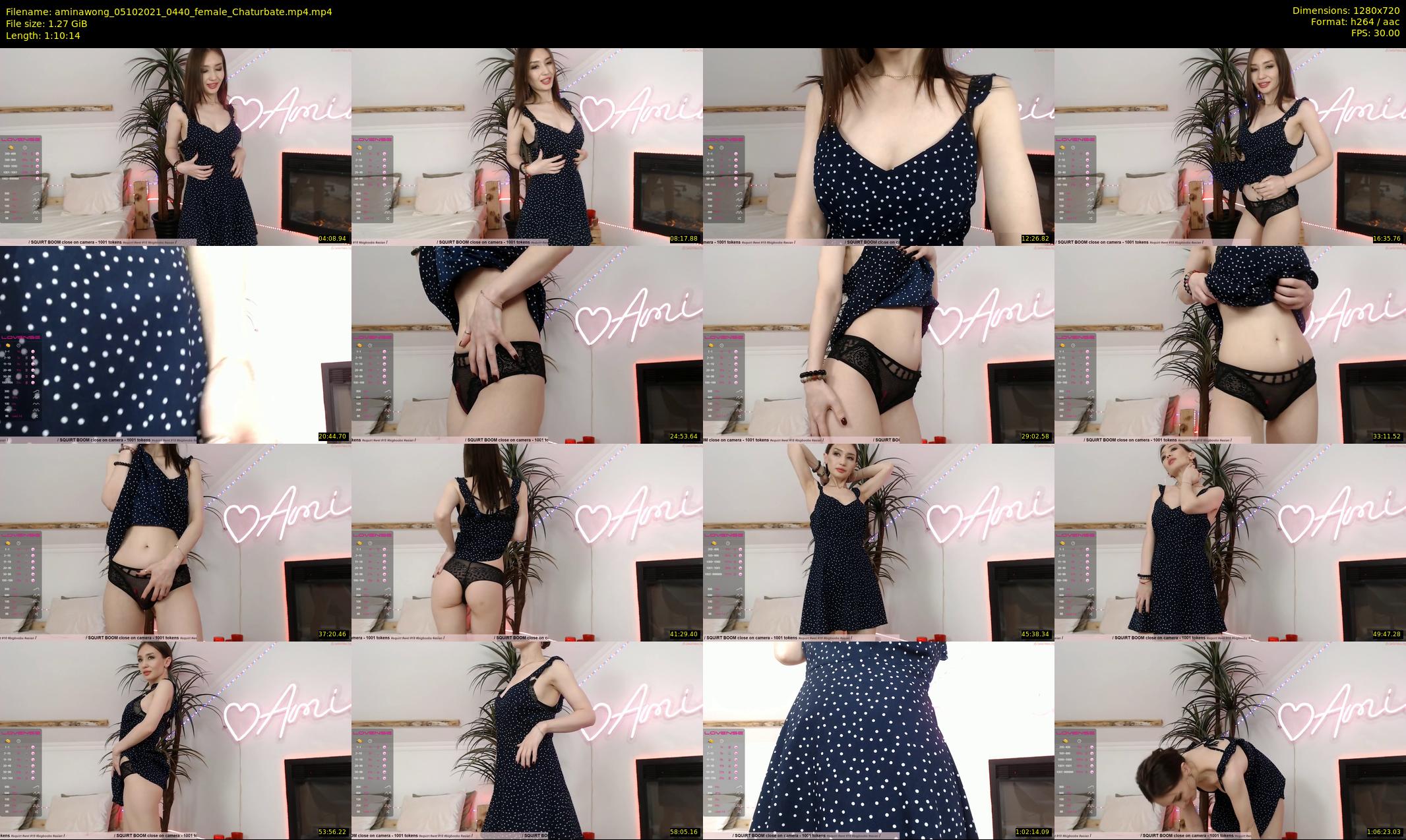 aminawong — 71 minute Chaturbate female cam show recording, 720p, Oct 5, 2021