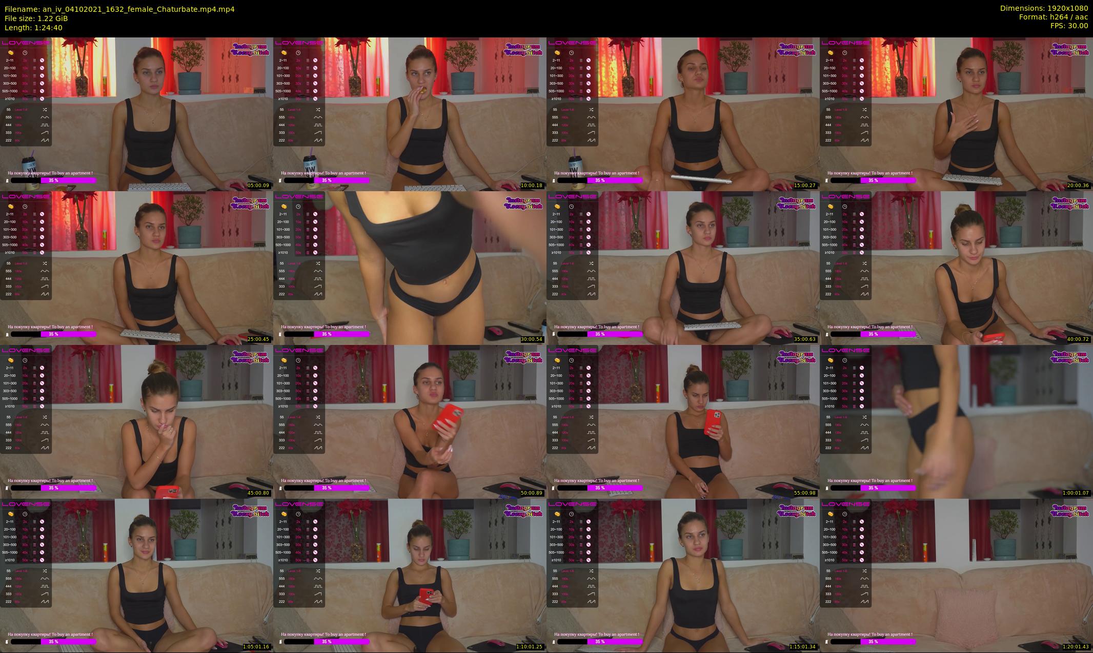 an_iv — 85 minute Chaturbate female cam show recording, 1080p, Oct 4, 2021