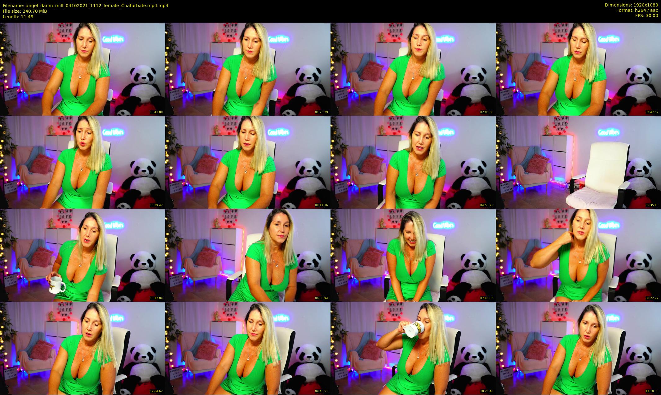 angel_danm_milf — 12 minute Chaturbate female cam show recording, 1080p, Oct 4, 2021
