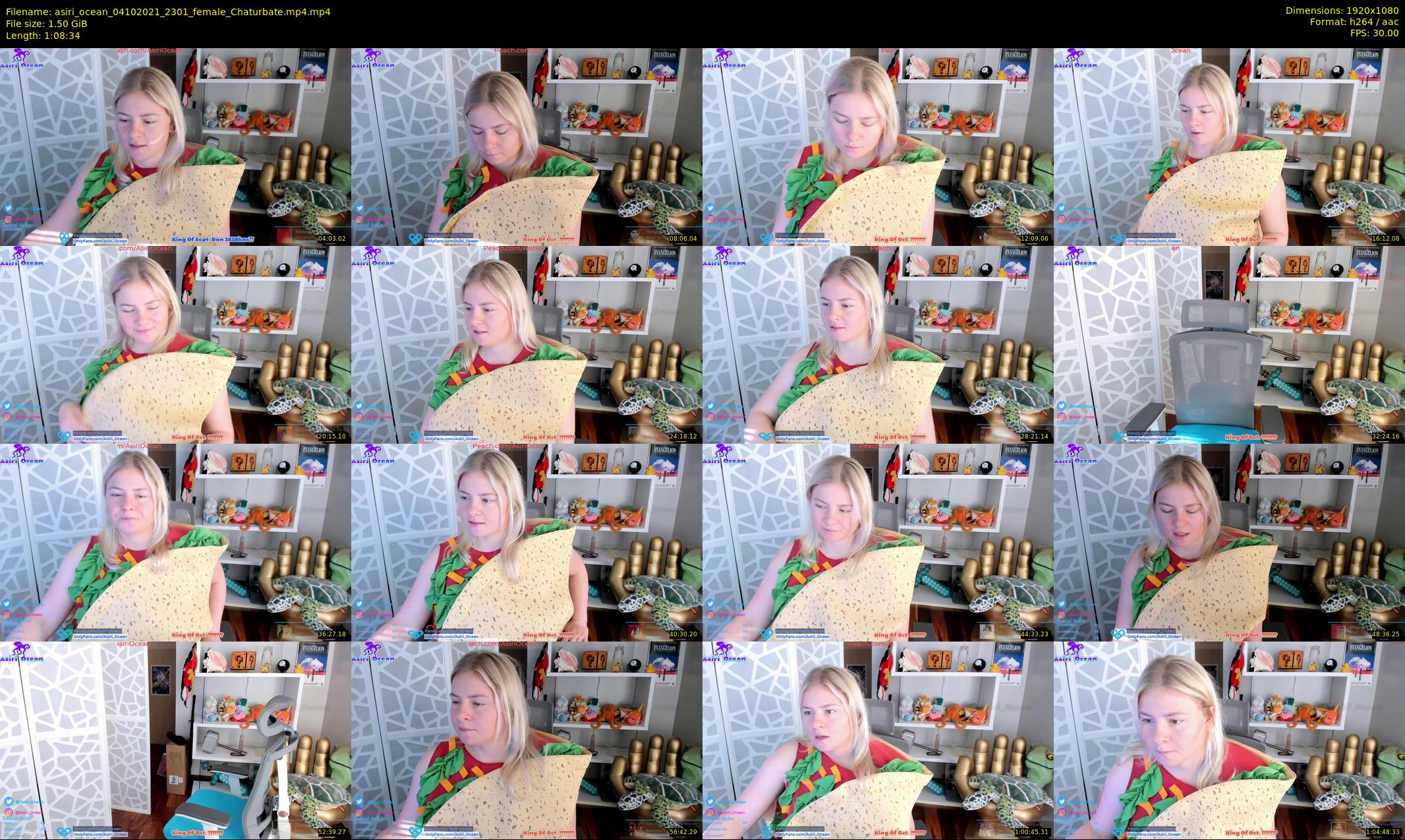 asiri_ocean — 69 minute Chaturbate female cam show recording, 1080p, Oct 4, 2021