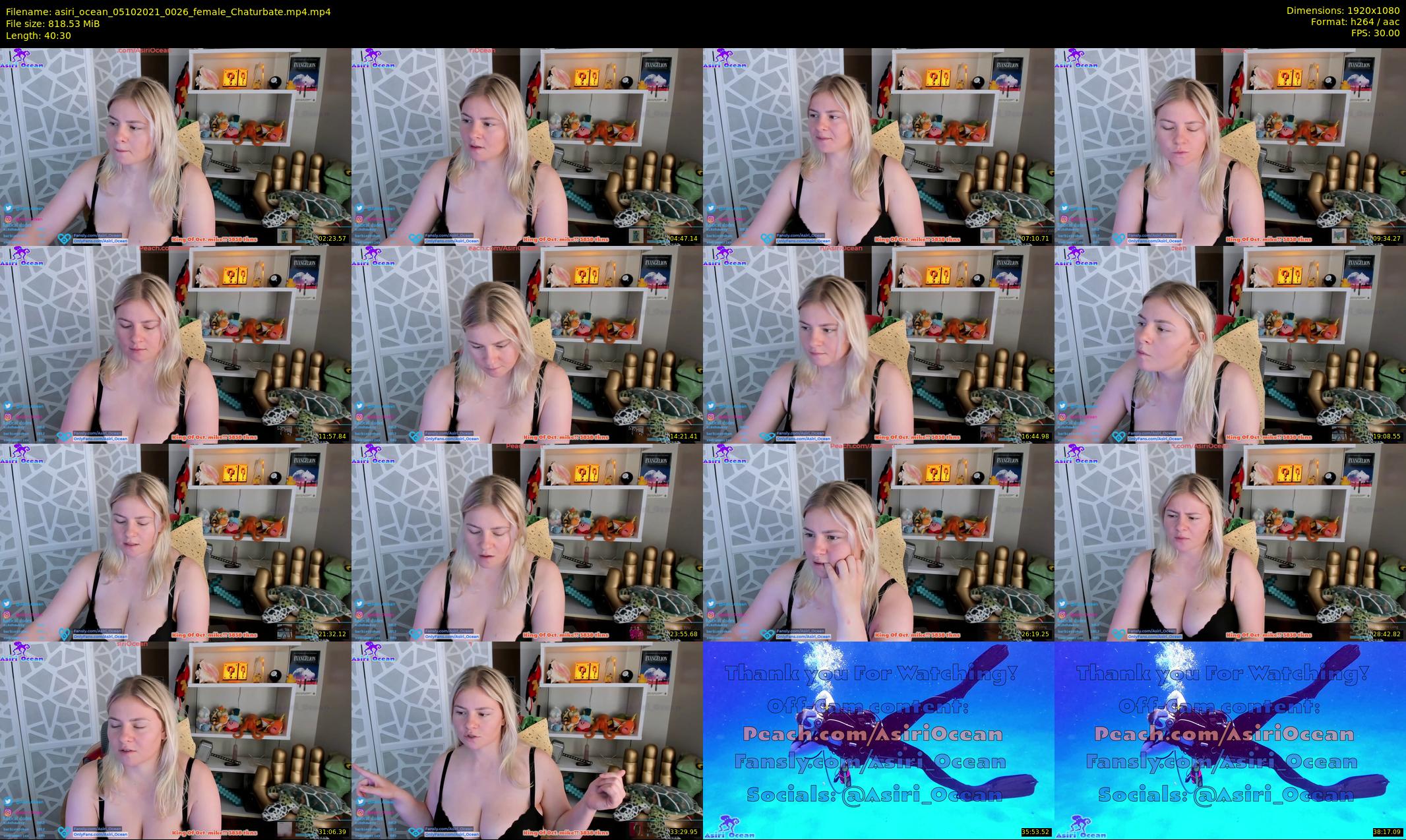 asiri_ocean — 41 minute Chaturbate female cam show recording, 1080p, Oct 5, 2021