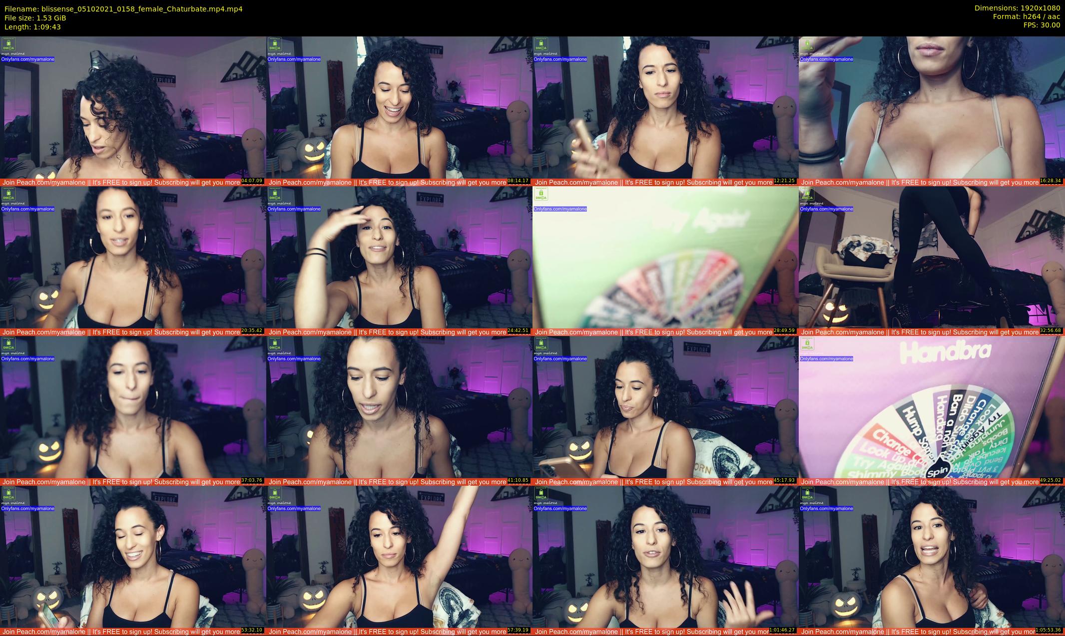 blissense — 70 minute Chaturbate female cam show recording, 1080p, Oct 5, 2021