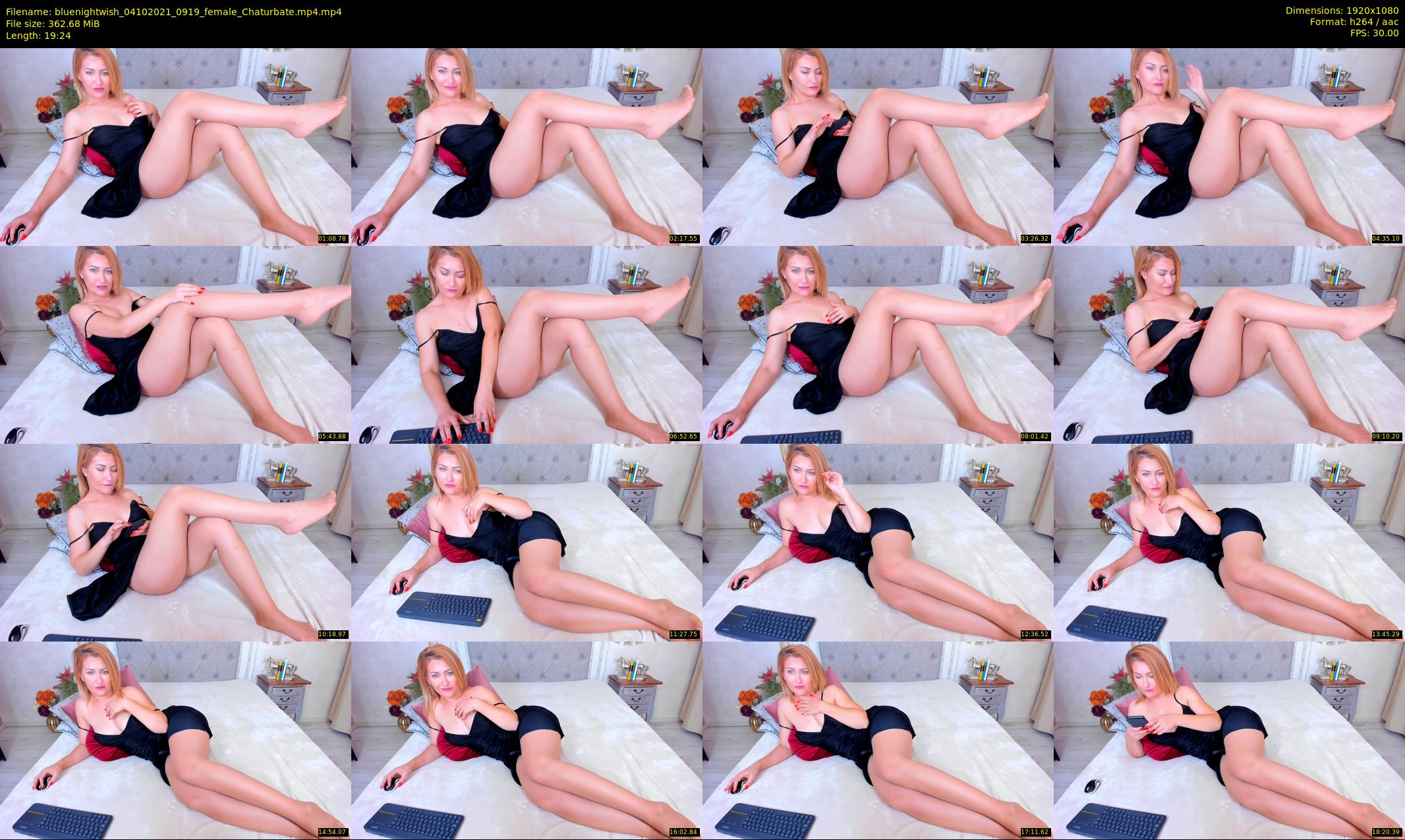 bluenightwish — 20 minute Chaturbate female cam show recording, 1080p, Oct 4, 2021