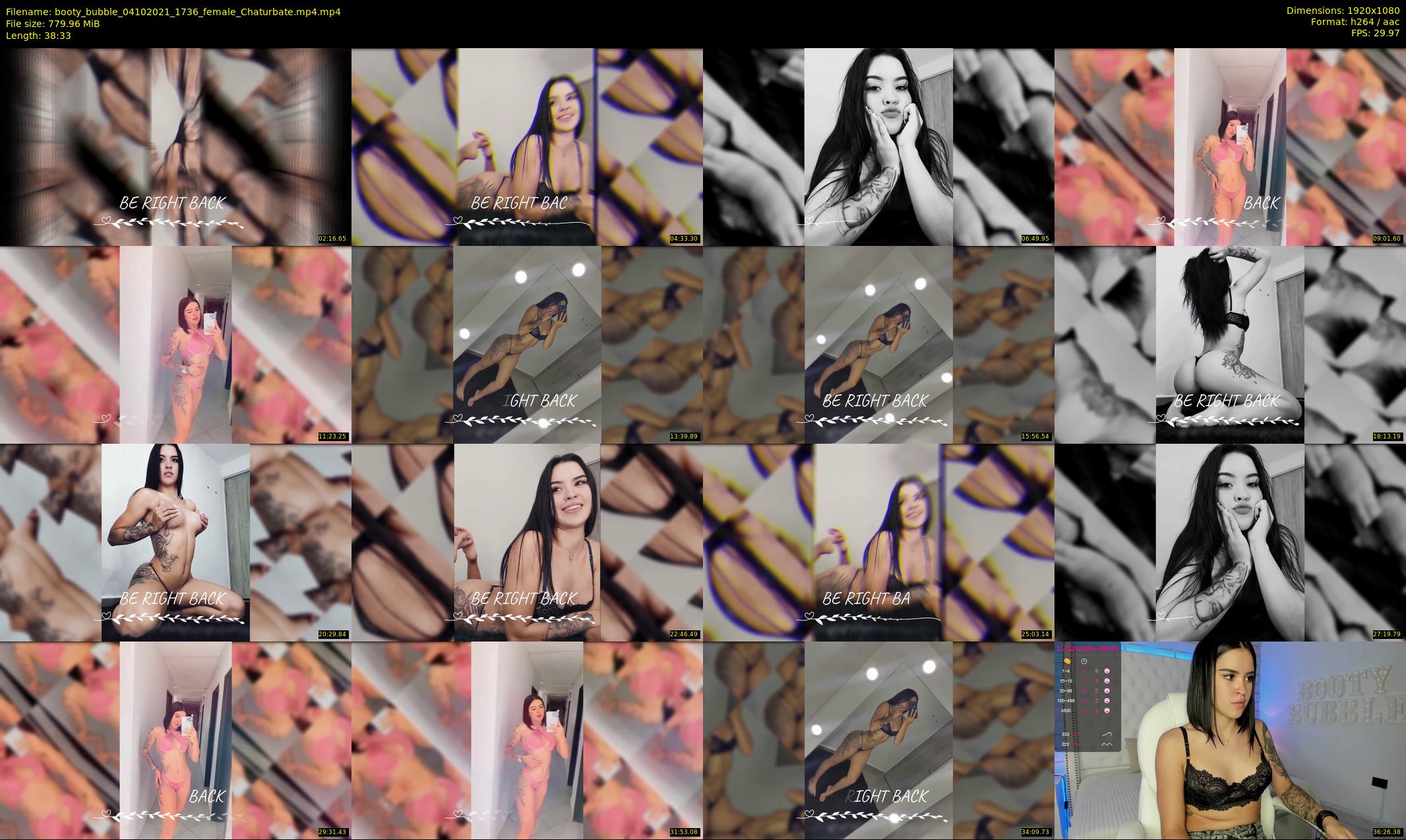 booty_bubble — 39 minute Chaturbate female cam show recording, 1080p, Oct 4, 2021