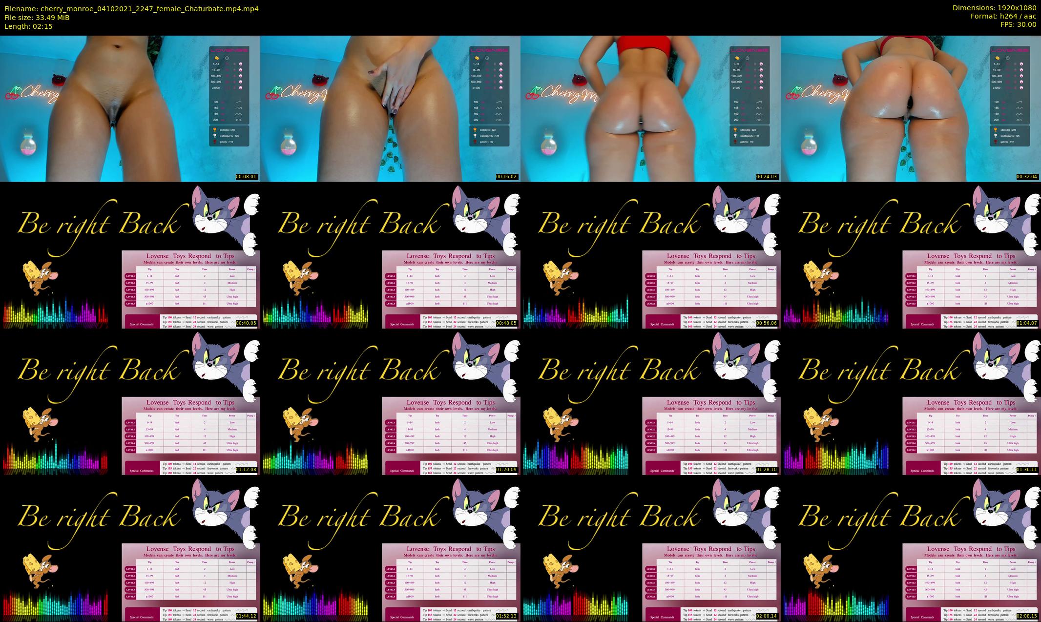 cherry_monroe — 3 minute Chaturbate female cam show recording, 1080p, Oct 4, 2021