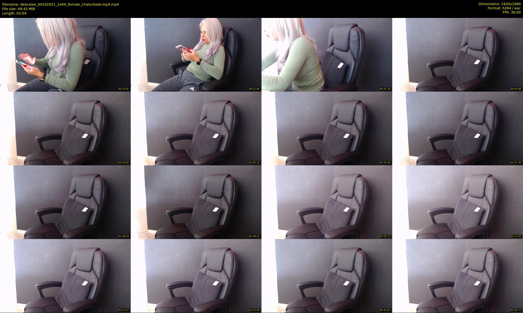 debralee — 4 minute Chaturbate female cam show recording, 1080p, Oct 4, 2021
