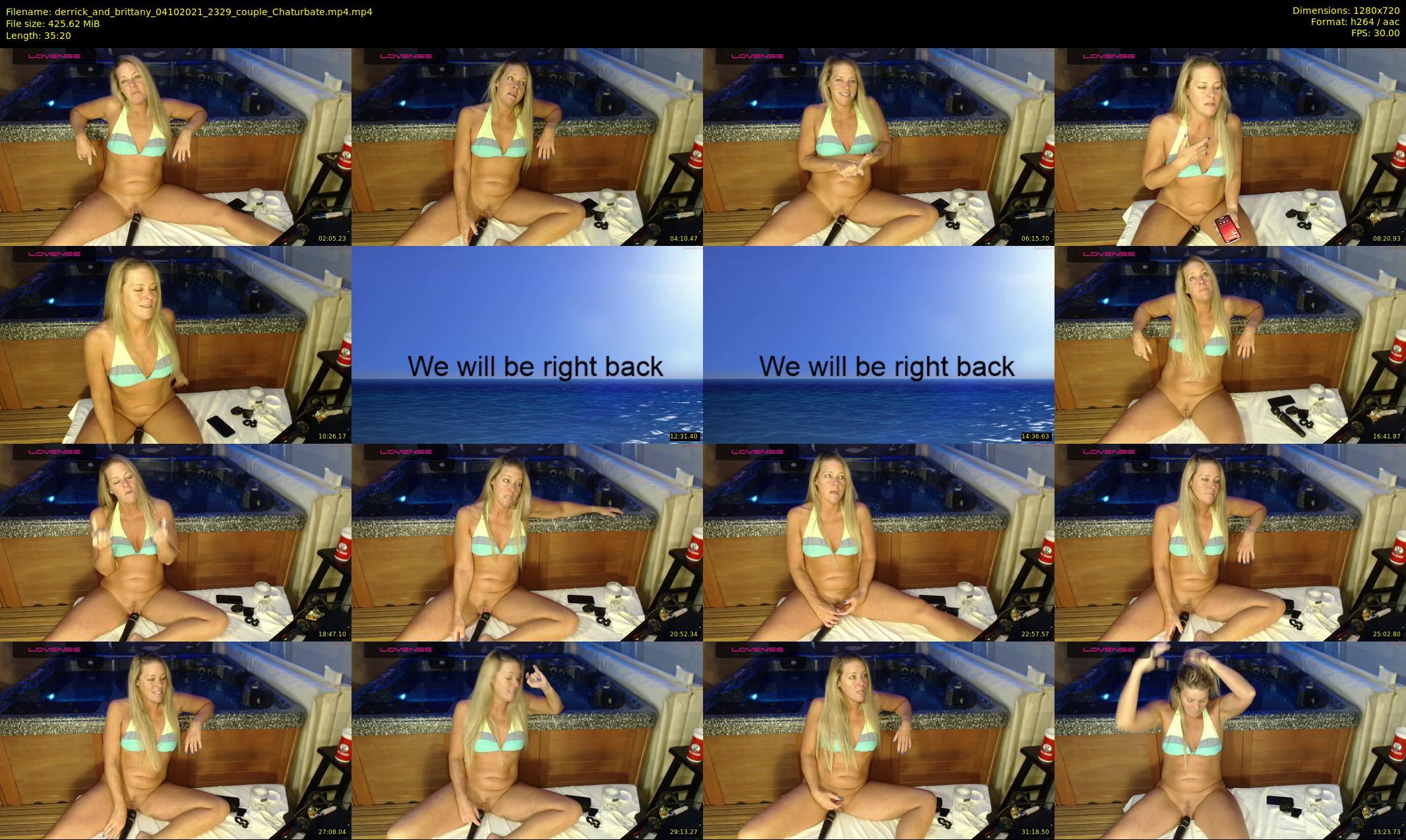 derrick_and_brittany — 36 minute Chaturbate couple cam show recording, 720p, Oct 4, 2021
