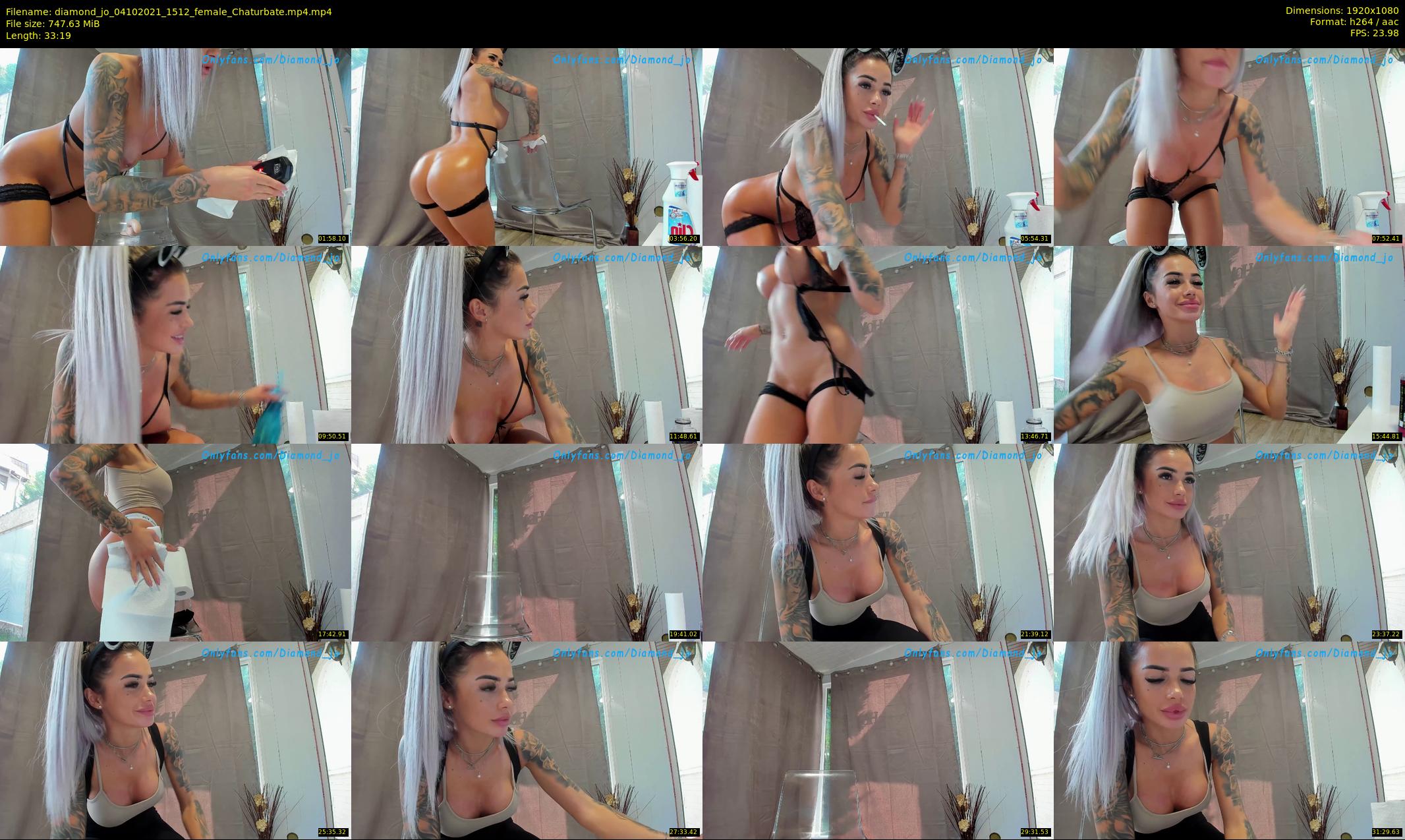 diamond_jo — 34 minute Chaturbate female cam show recording, 1080p, Oct 4, 2021