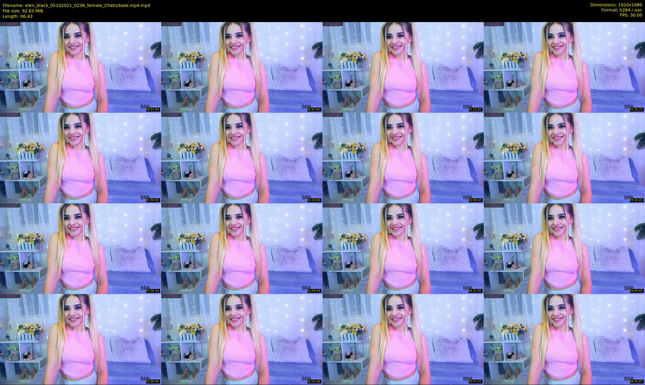 elen_black — 7 minute Chaturbate female cam show recording, 1080p, Oct 5, 2021