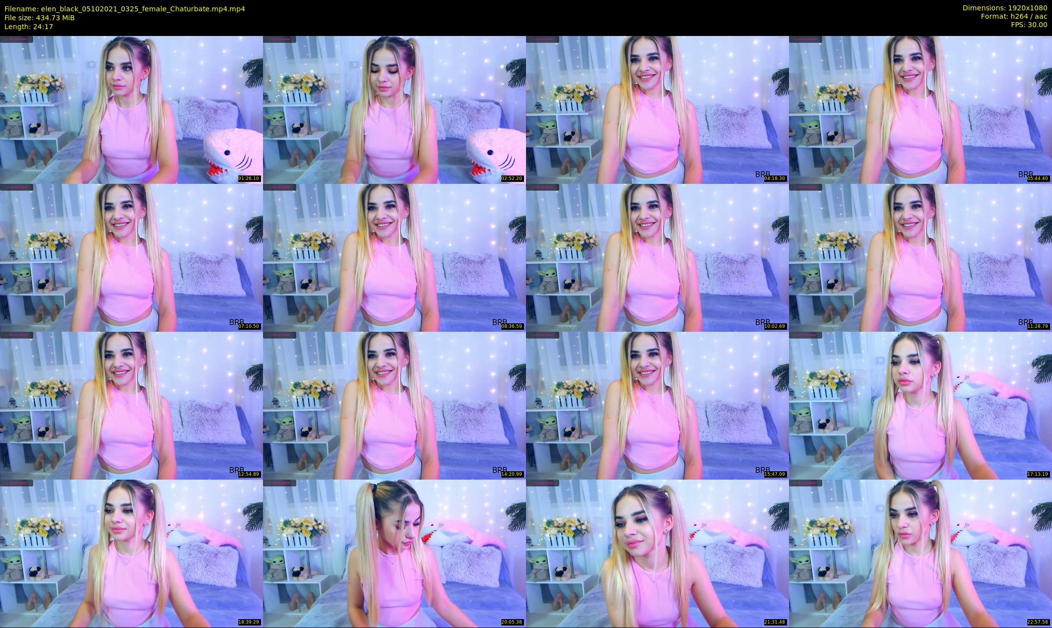 elen_black — 25 minute Chaturbate female cam show recording, 1080p, Oct 5, 2021