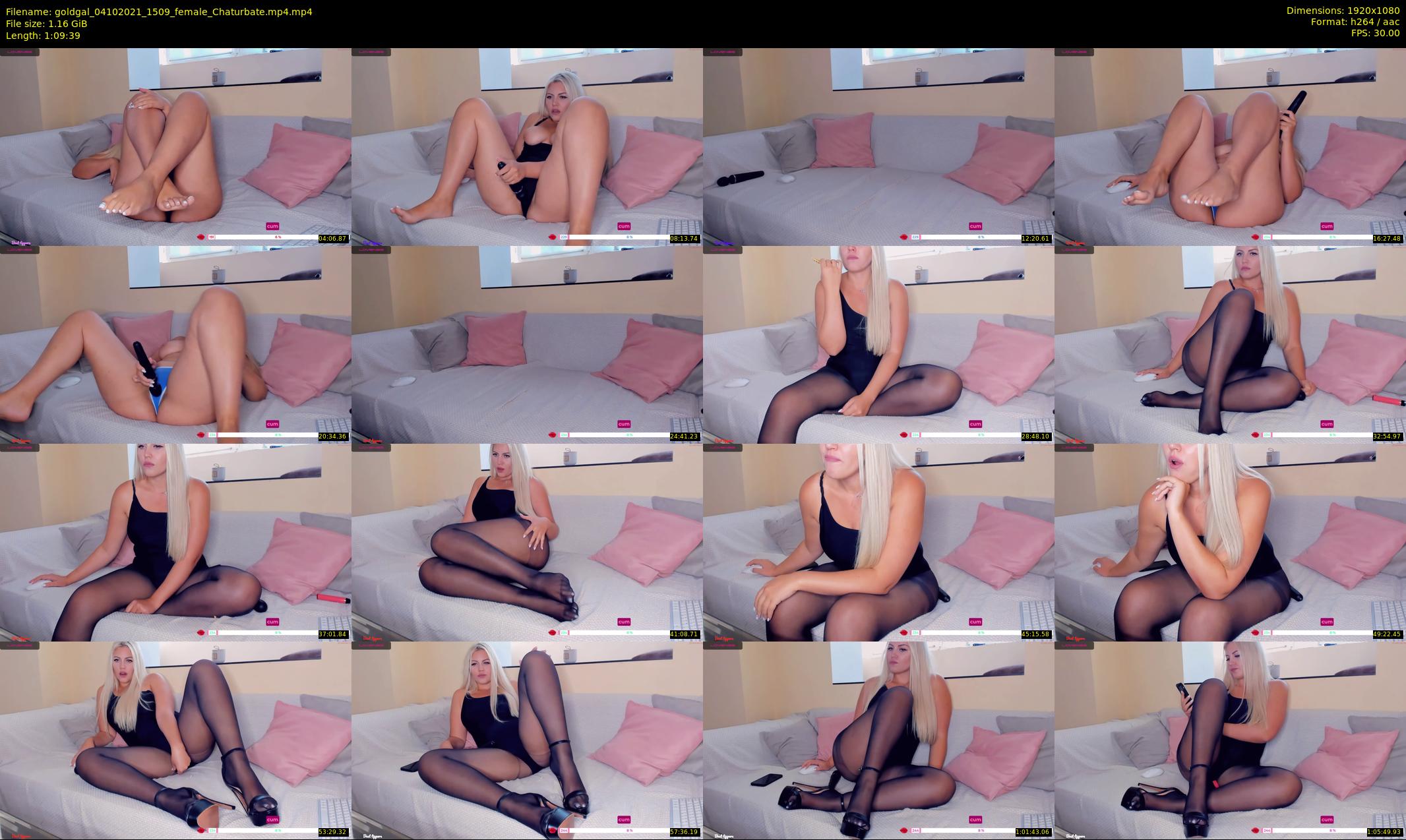 goldgal — 70 minute Chaturbate female cam show recording, 1080p, Oct 4, 2021
