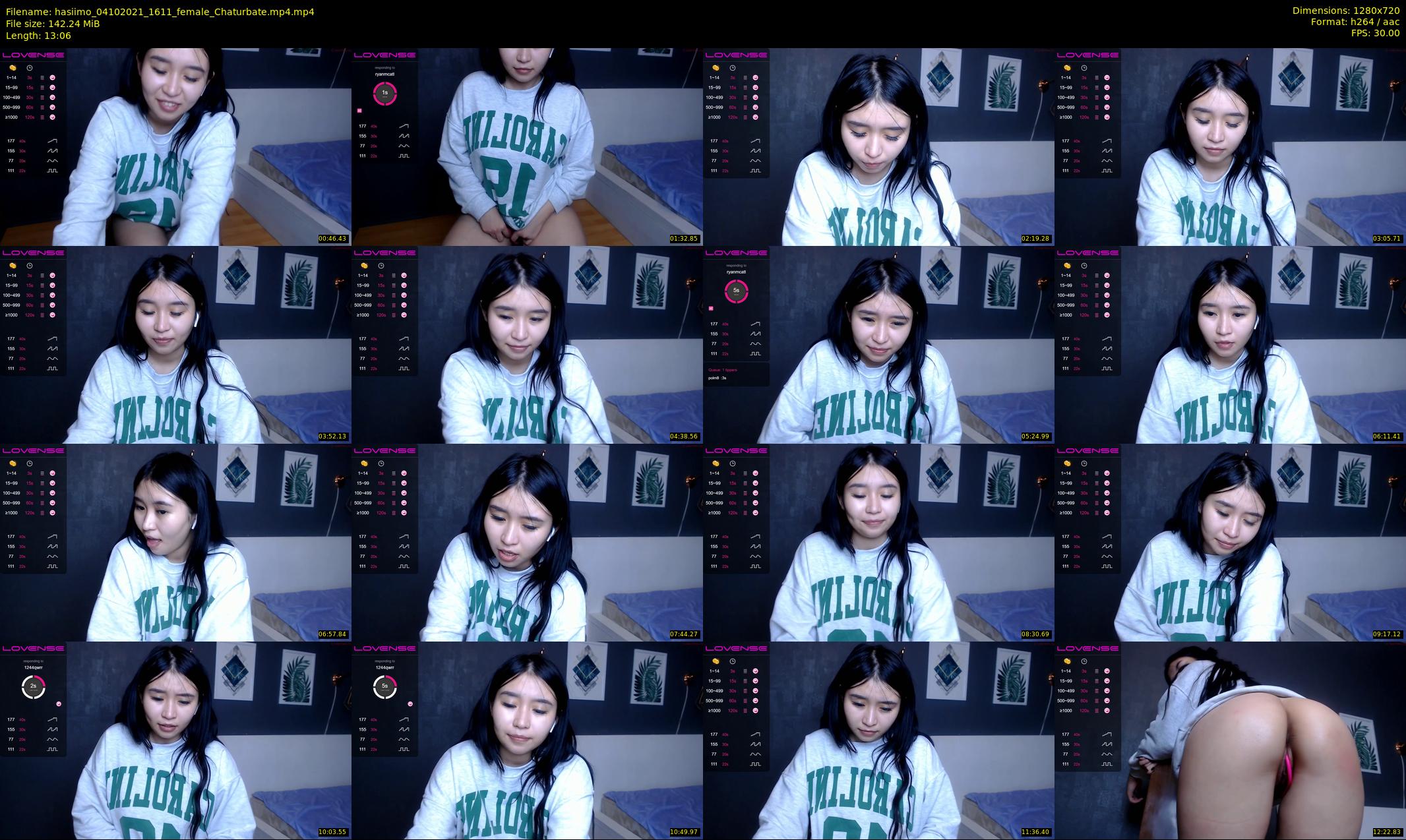 hasiimo — 14 minute Chaturbate female cam show recording, 720p, Oct 4, 2021