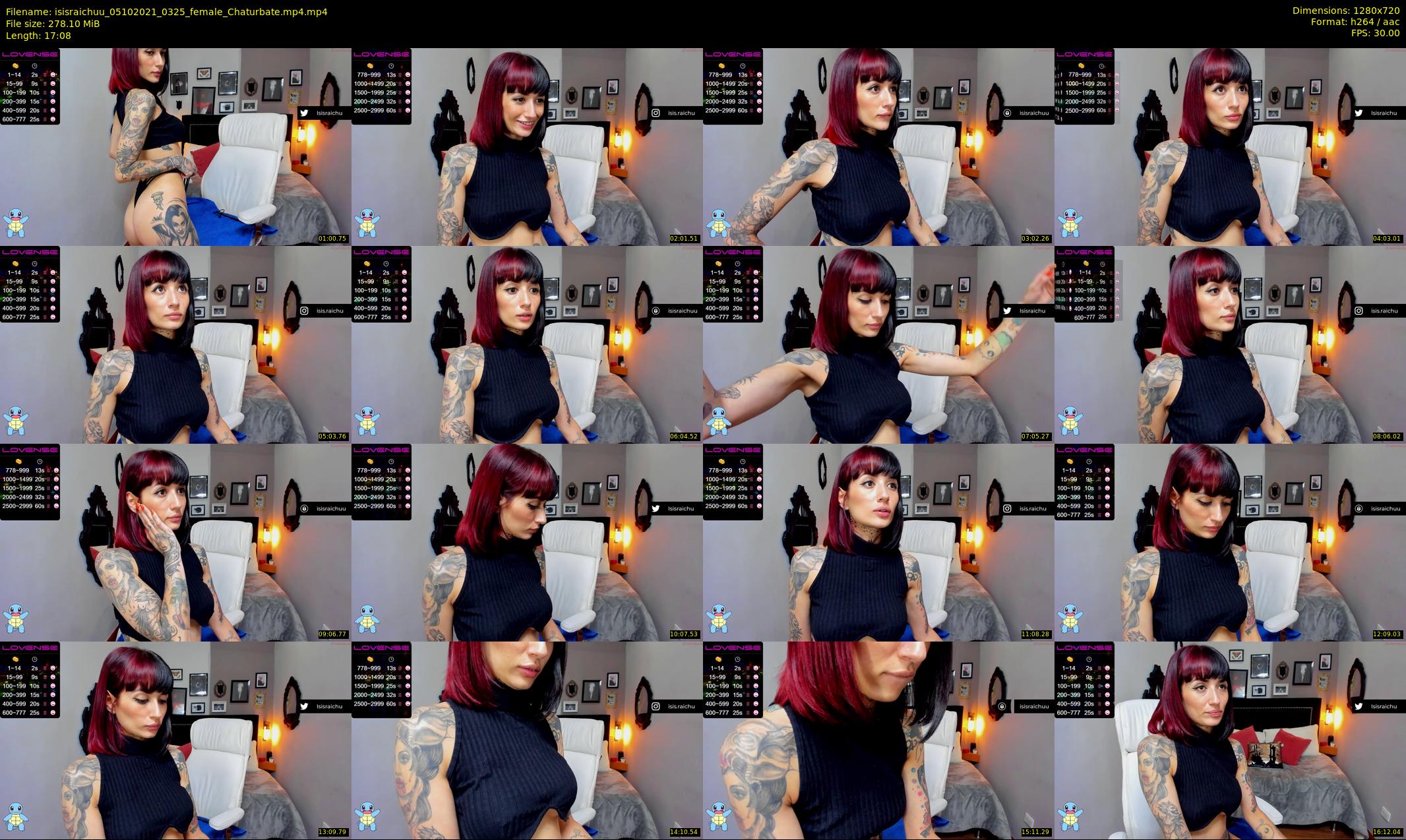 isisraichuu — 18 minute Chaturbate female cam show recording, 720p, Oct 5, 2021