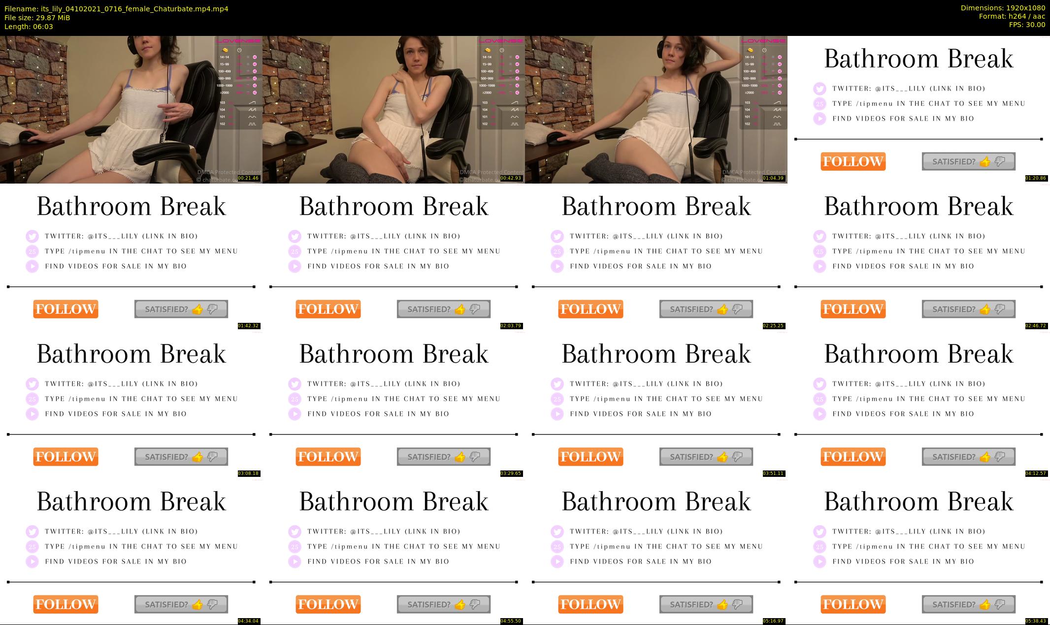 its_lily — 7 minute Chaturbate female cam show recording, 1080p, Oct 4, 2021