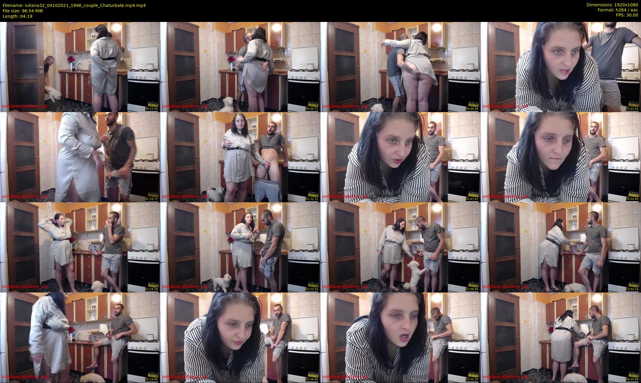 iuliana32 — 5 minute Chaturbate couple cam show recording, 1080p, Oct 4, 2021