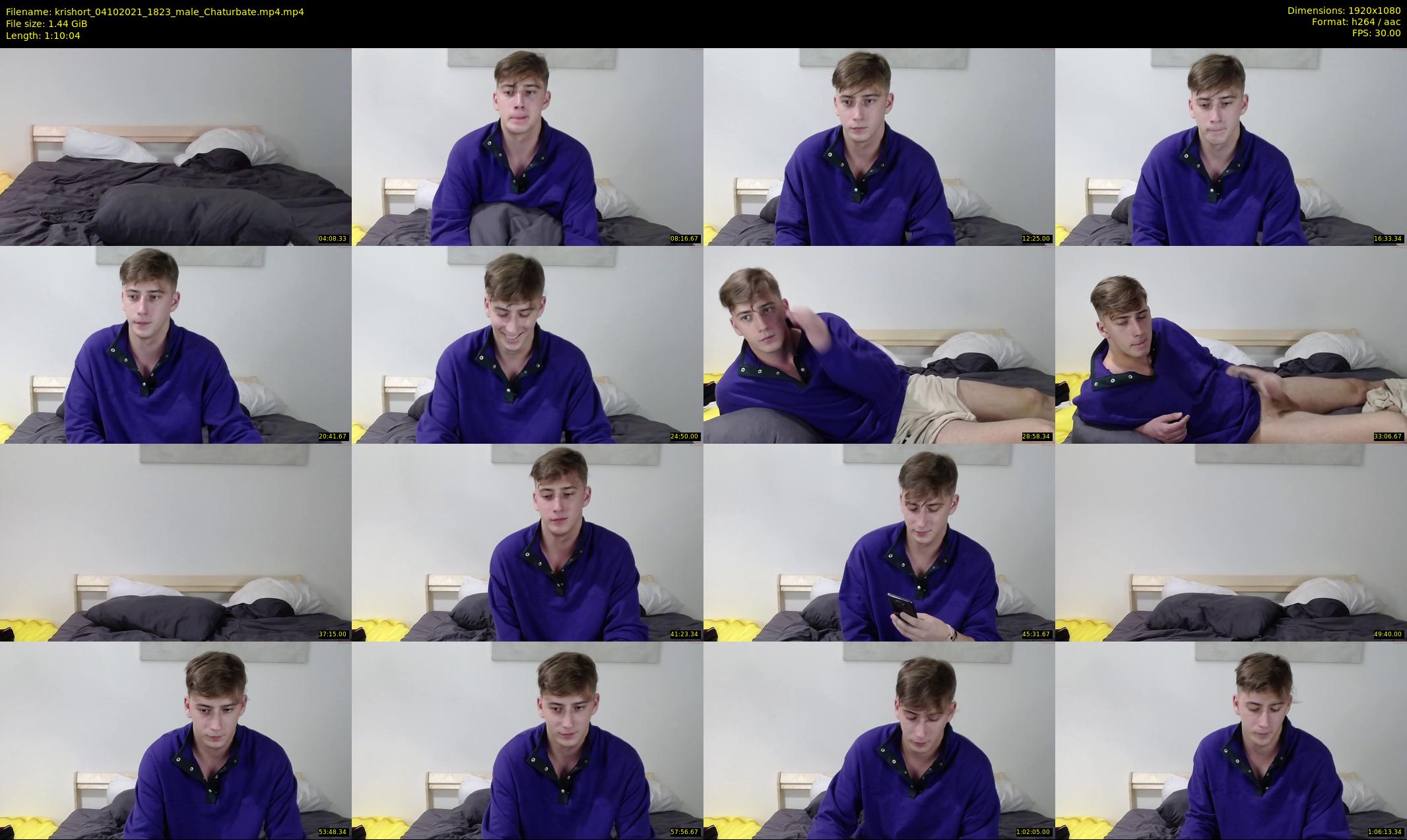 krishort — 71 minute Chaturbate male cam show recording, 1080p, Oct 4, 2021