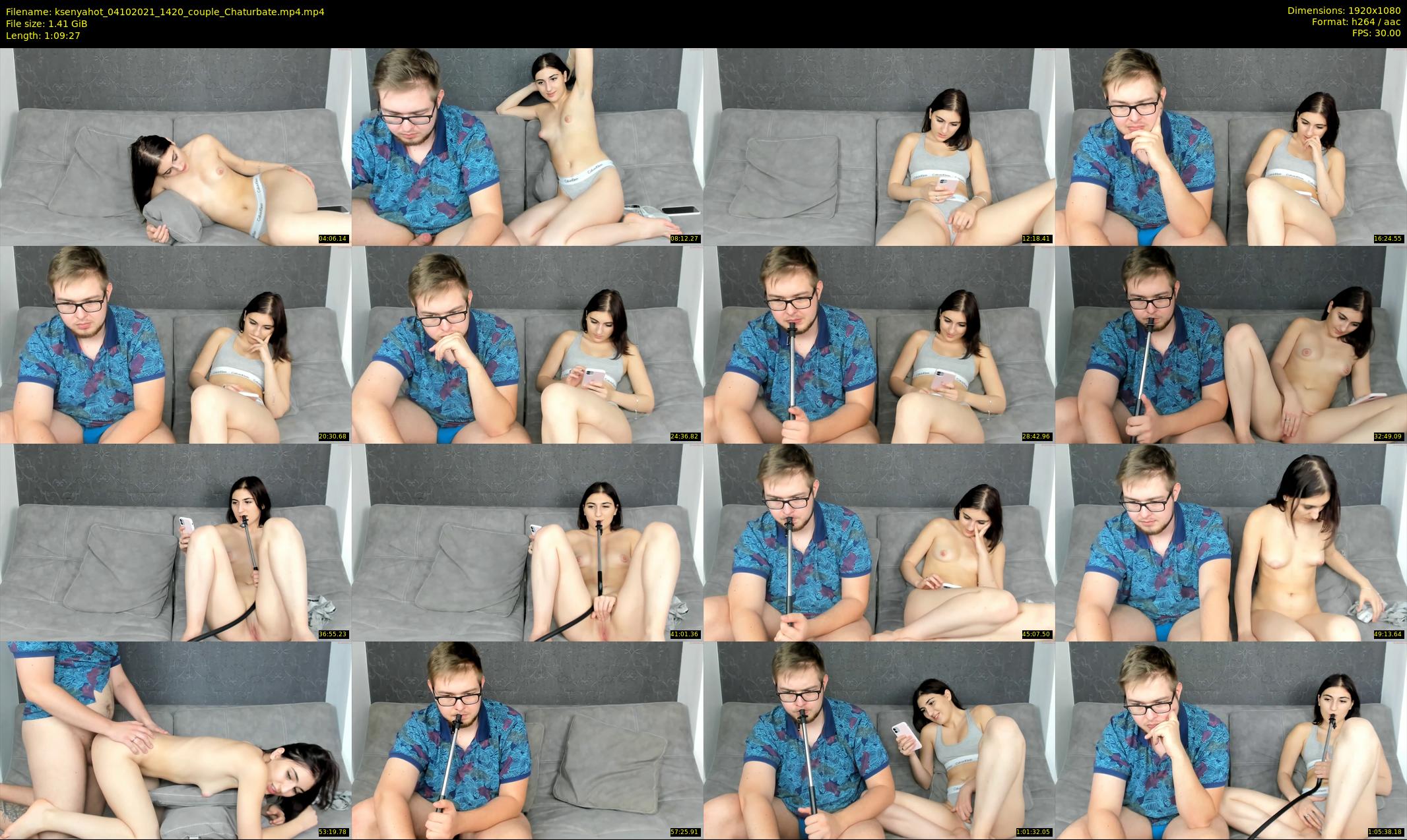 ksenyahot — 70 minute Chaturbate couple cam show recording, 1080p, Oct 4, 2021