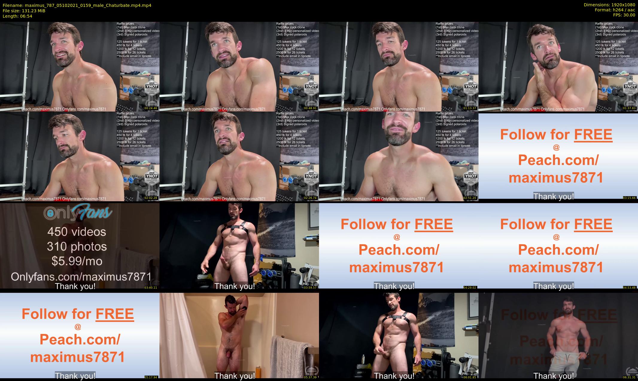 maximus_787 — 7 minute Chaturbate male cam show recording, 1080p, Oct 5, 2021