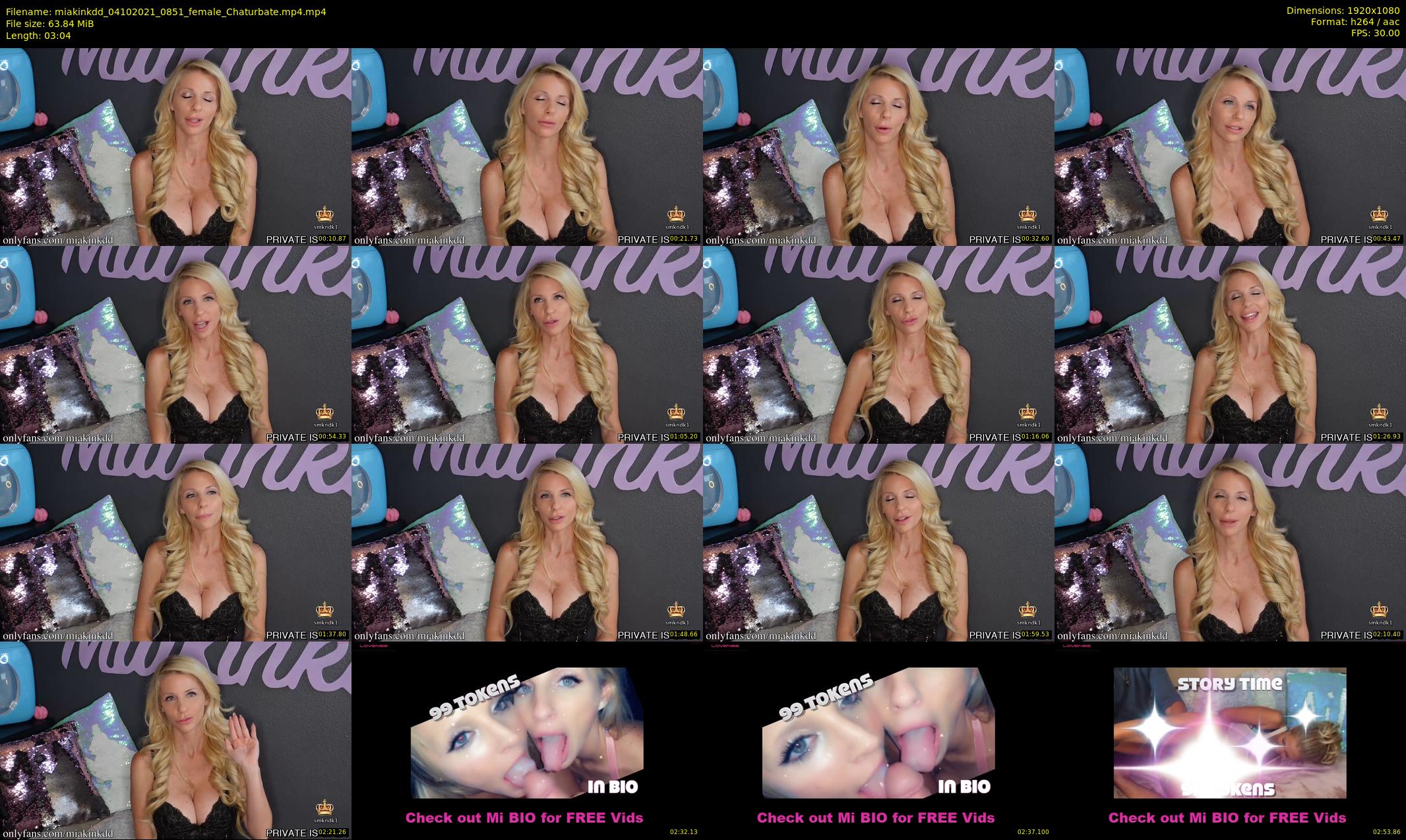 miakinkdd — 4 minute Chaturbate female cam show recording, 1080p, Oct 4, 2021