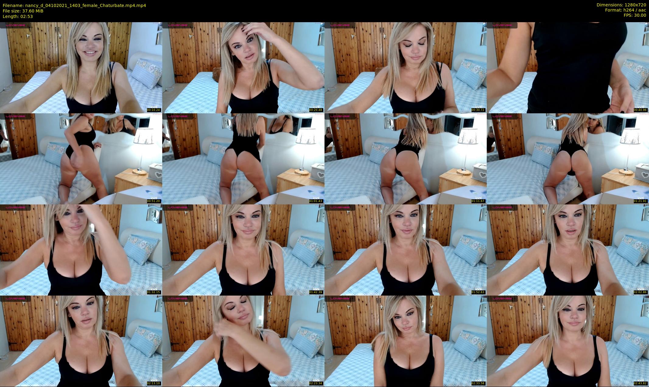 nancy_d — 3 minute Chaturbate female cam show recording, 720p, Oct 4, 2021