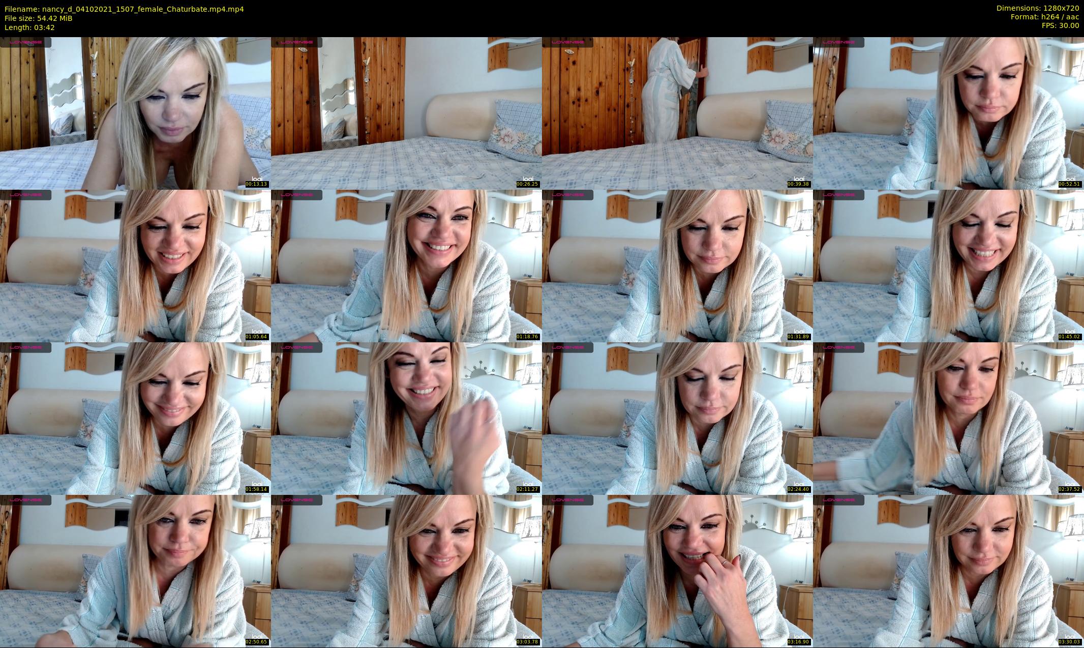 nancy_d — 4 minute Chaturbate female cam show recording, 720p, Oct 4, 2021