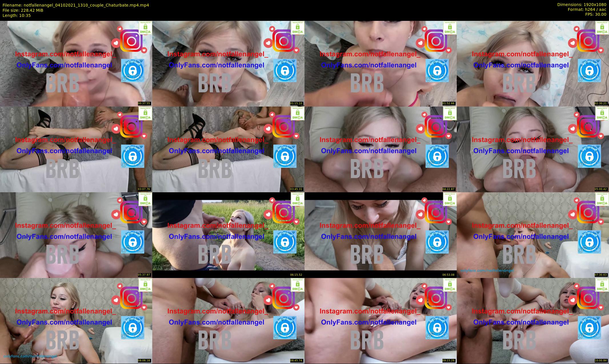 notfallenangel — 11 minute Chaturbate couple cam show recording, 1080p, Oct 4, 2021
