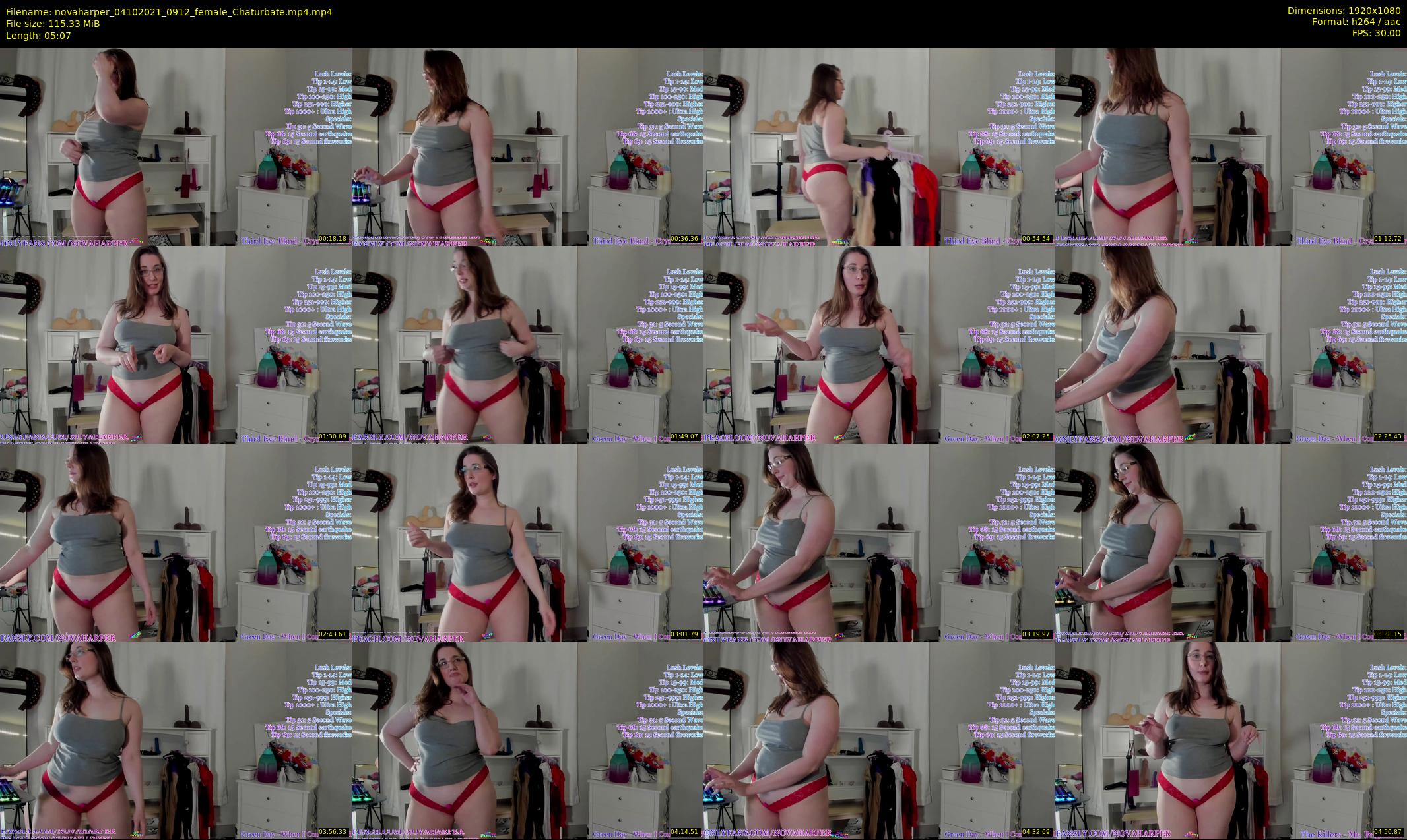 novaharper — 6 minute Chaturbate female cam show recording, 1080p, Oct 4, 2021