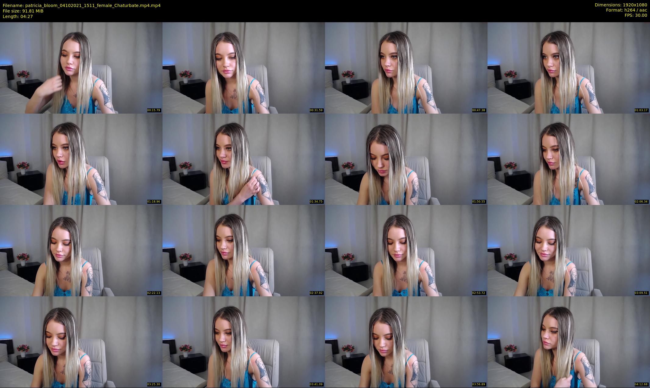 patricia_bloom — 5 minute Chaturbate female cam show recording, 1080p, Oct 4, 2021