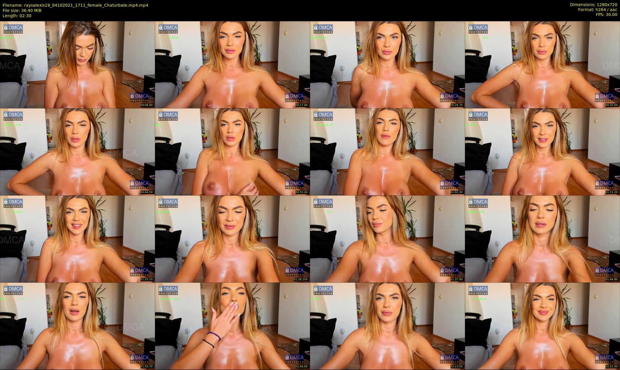 raysalexis19 — 3 minute Chaturbate female cam show recording, 720p, Oct 4, 2021