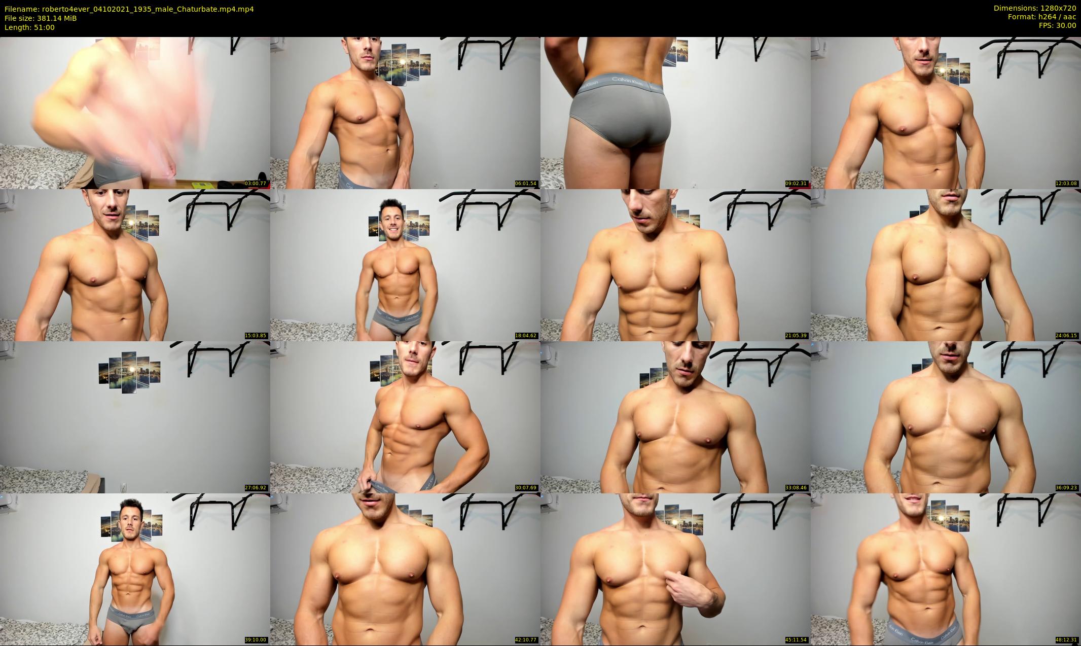 roberto4ever — 51 minute Chaturbate male cam show recording, 720p, Oct 4, 2021